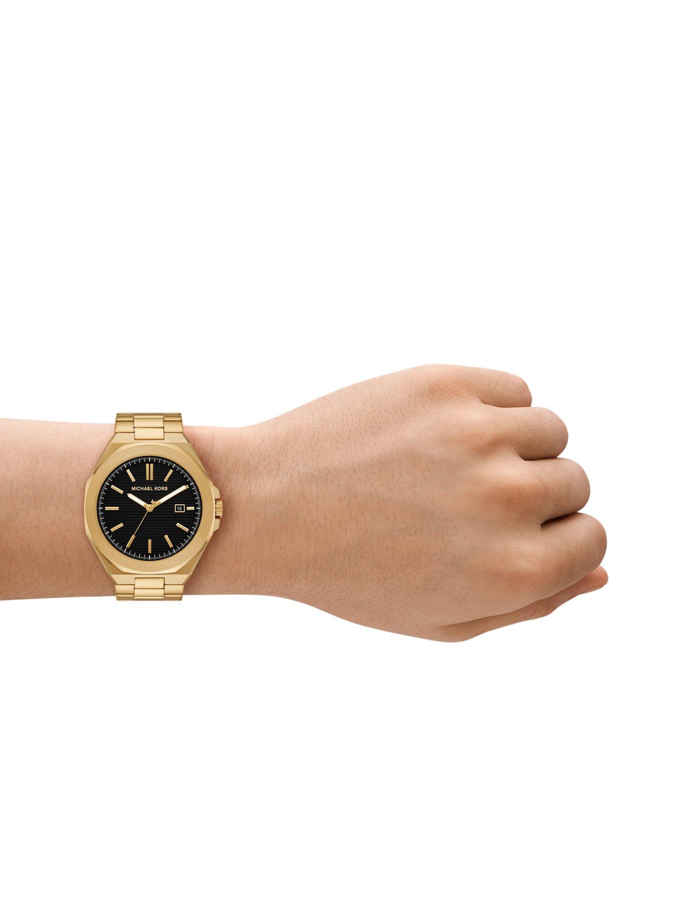 Image 3 of 5 of Michael Kors Men's Callum Three-Hand Date Gold-Tone Stainless Steel Watch, MK9288
