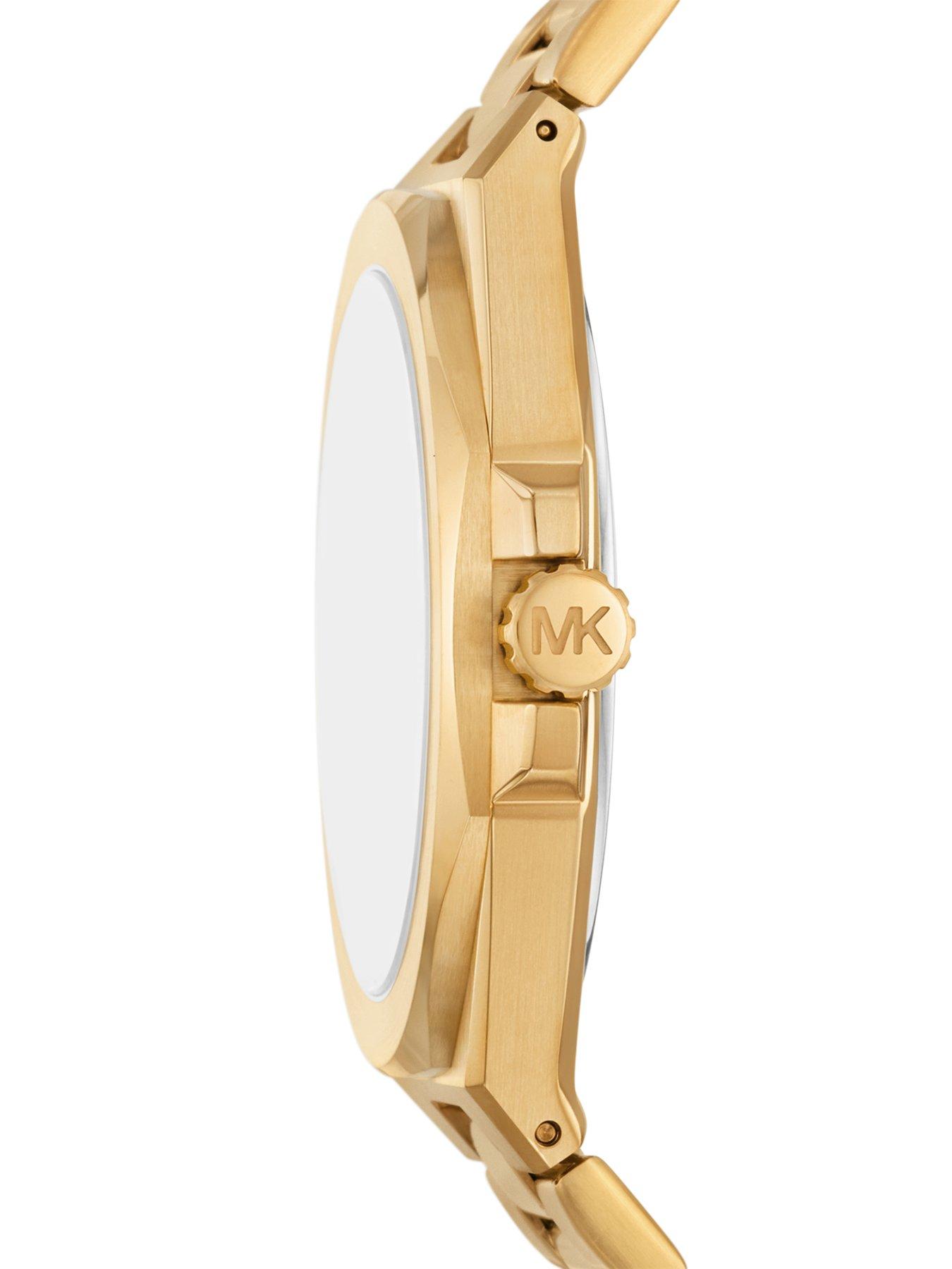 Image 4 of 5 of Michael Kors Men's Callum Three-Hand Date Gold-Tone Stainless Steel Watch, MK9288