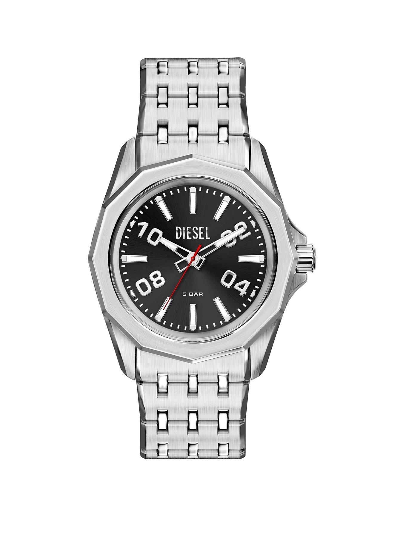 Diesel Diesel Men's Stinger Three-Hand Stainless Steel Watch, DZ2245