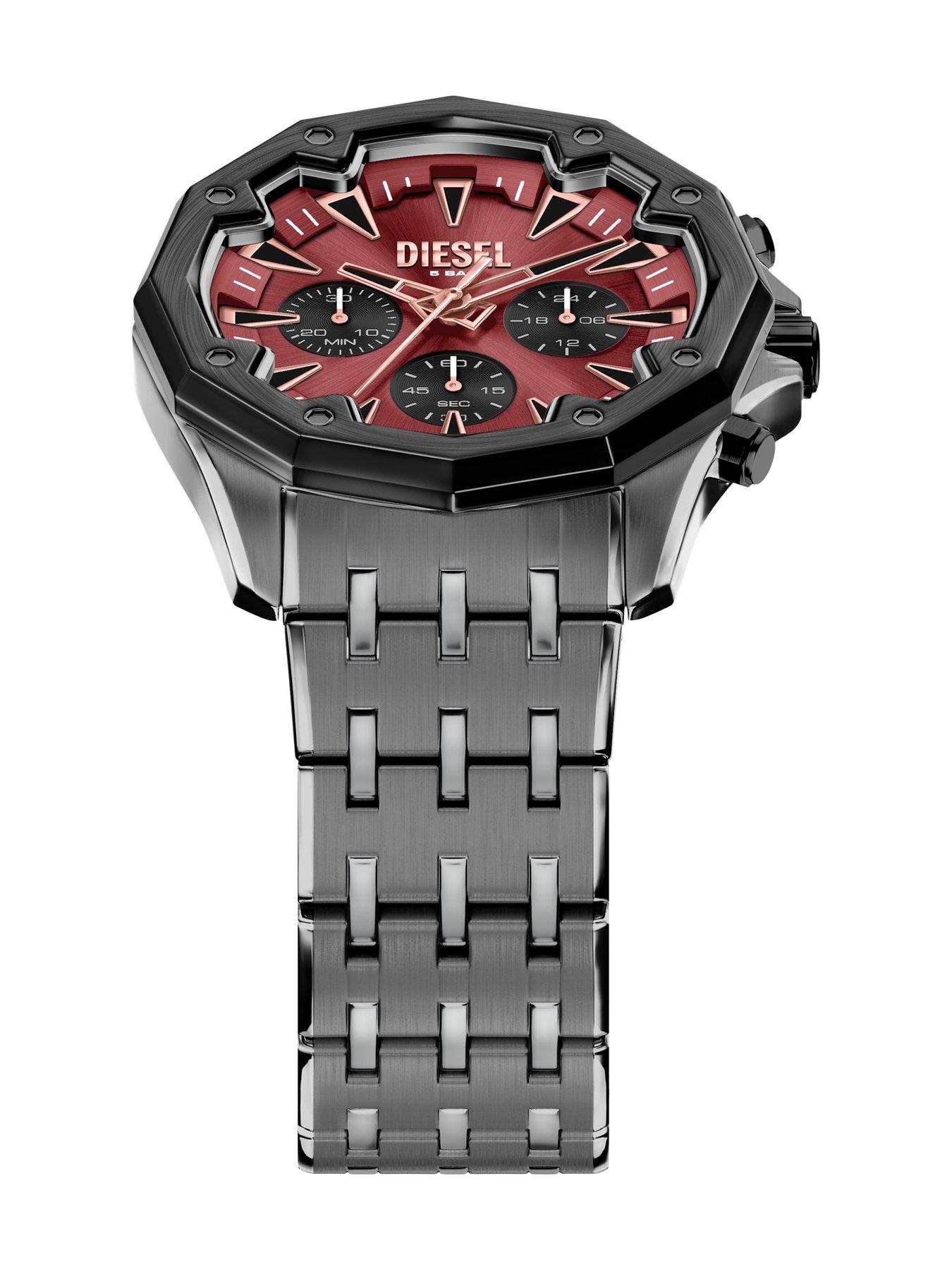 Image 5 of 7 of Diesel Men's Stinger Chronograph Gunmetal Stainless Steel Watch, DZ4715