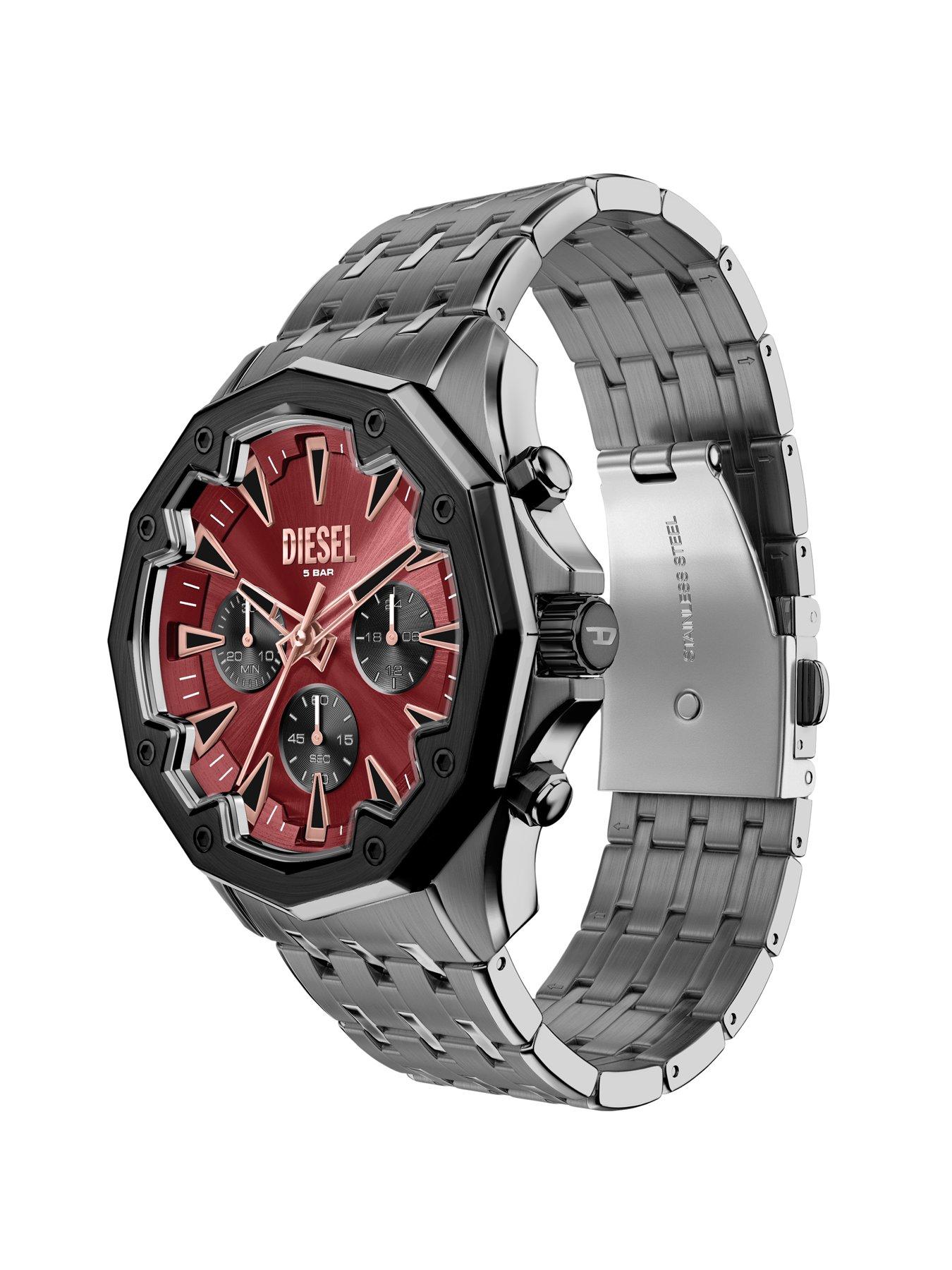 Image 6 of 7 of Diesel Men's Stinger Chronograph Gunmetal Stainless Steel Watch, DZ4715