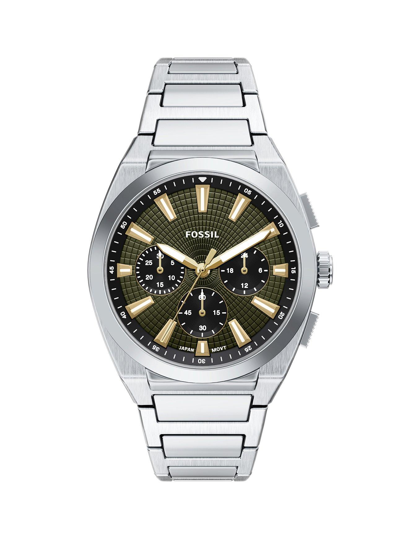 Image 1 of 7 of Fossil Men's Everett Chronograph Stainless Steel Watch, FS6183
