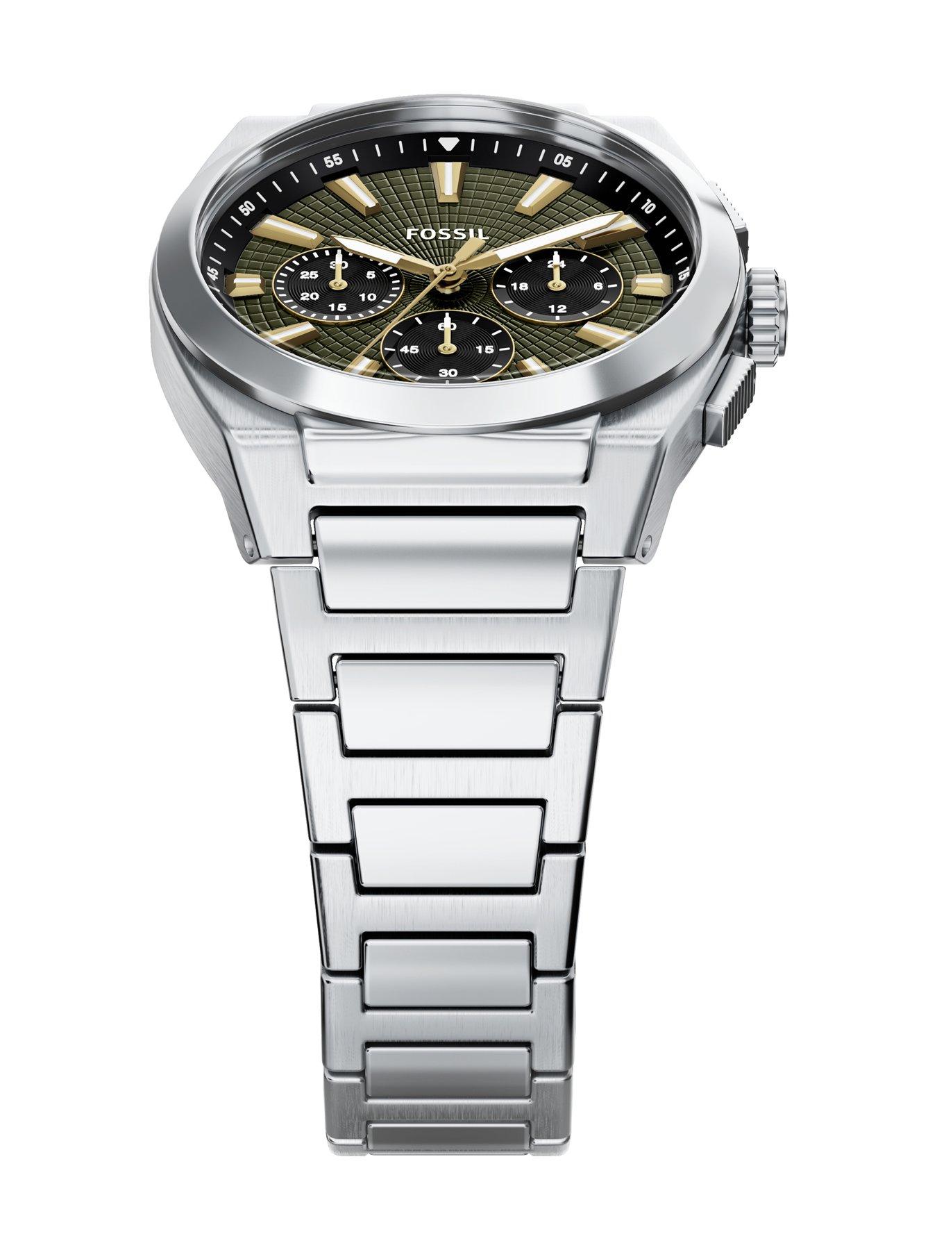 Image 5 of 7 of Fossil Men's Everett Chronograph Stainless Steel Watch, FS6183