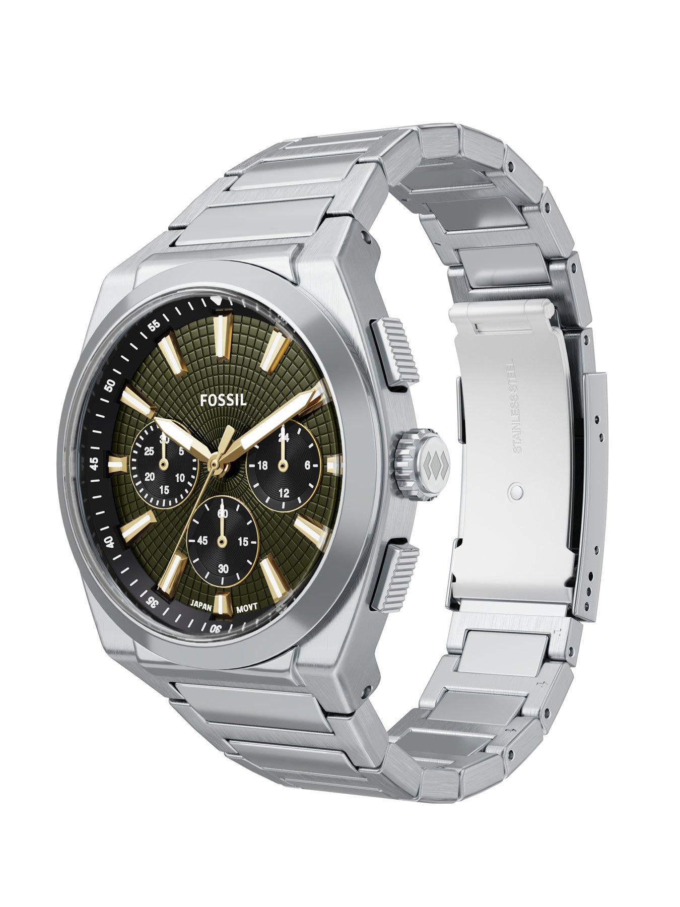 Image 6 of 7 of Fossil Men's Everett Chronograph Stainless Steel Watch, FS6183