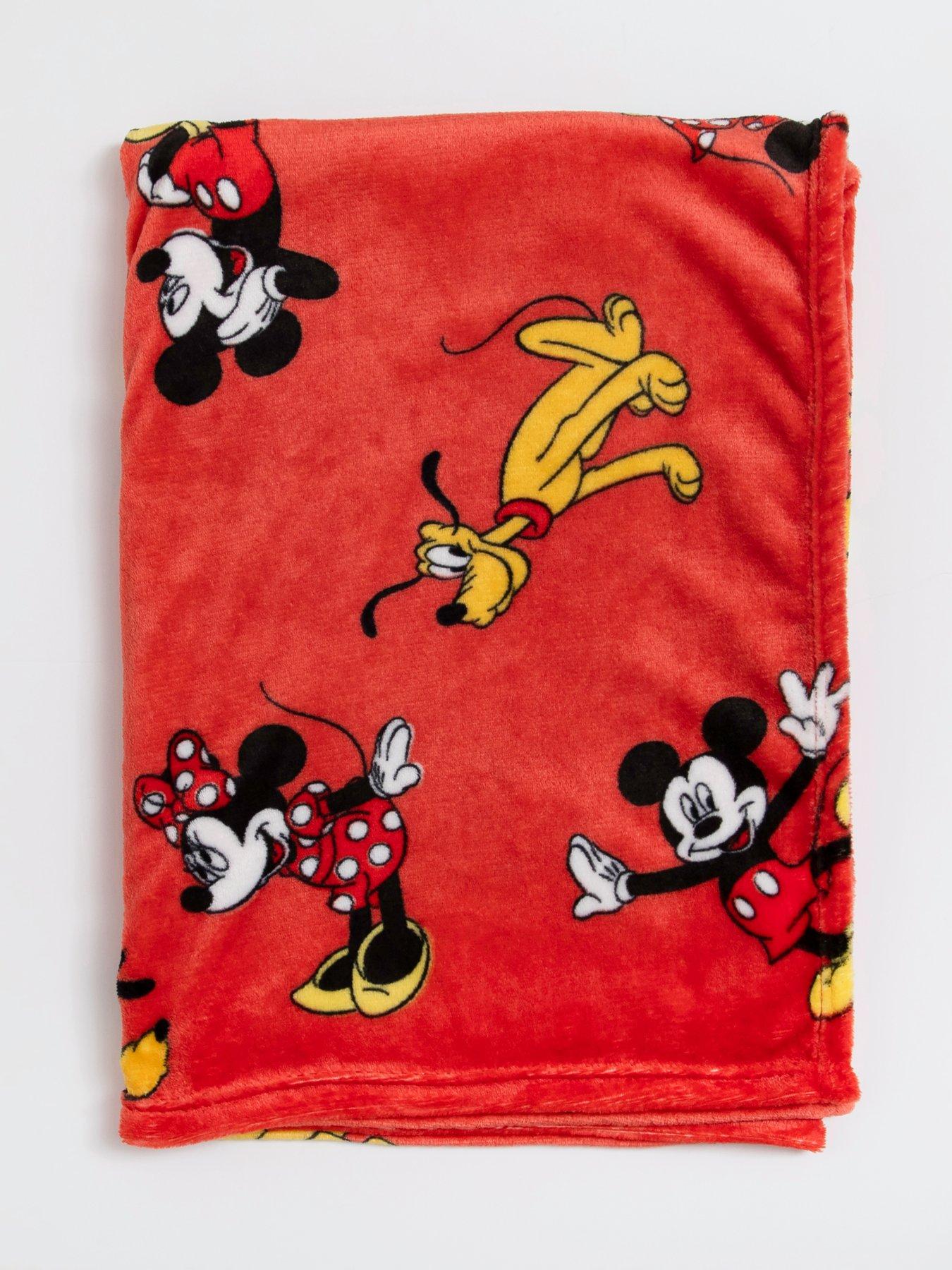 Image 3 of 6 of Mickey Mouse Disney Mickey And Minie Ditsy Rotary Fleece Blanket