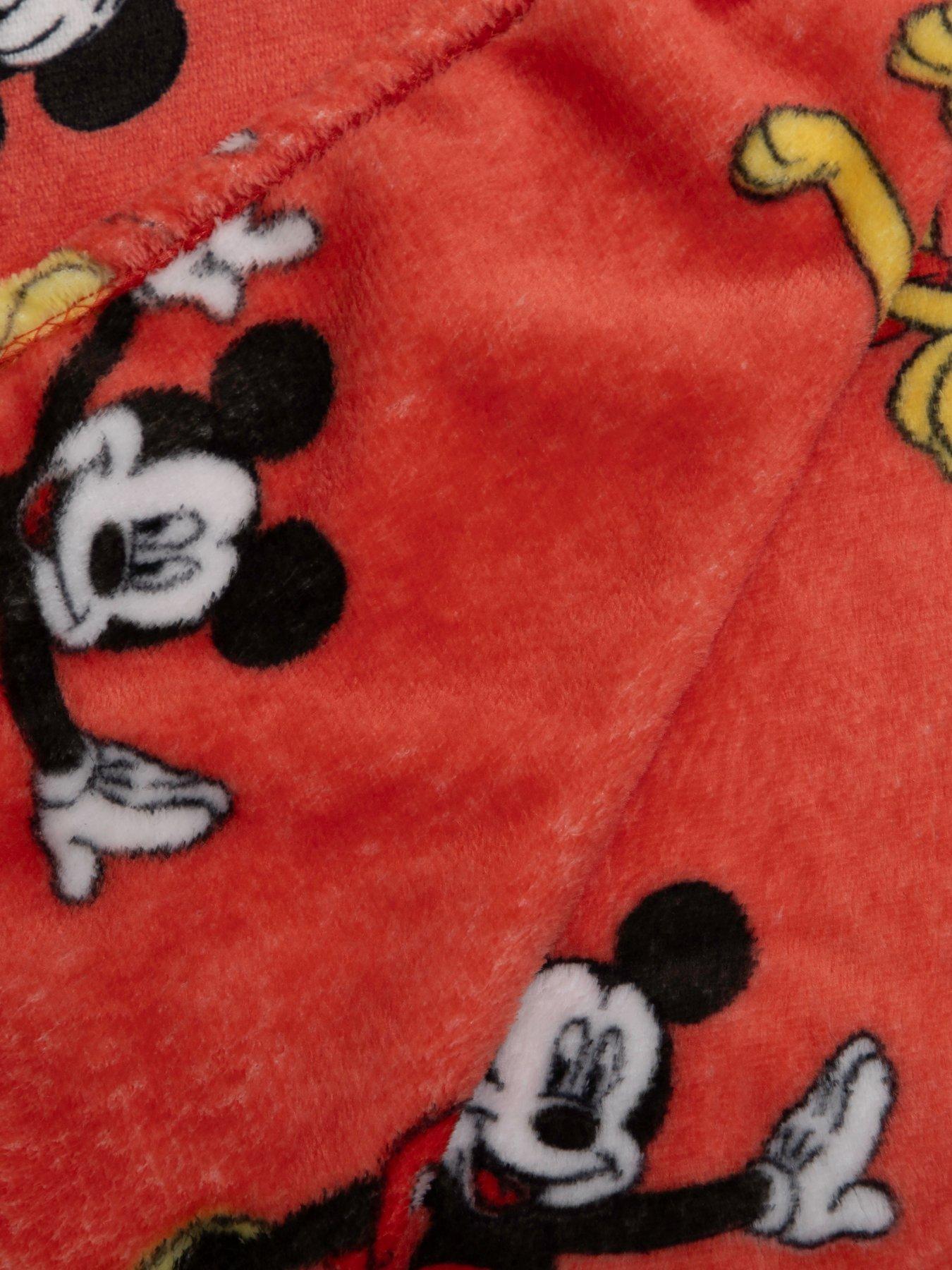 Image 4 of 6 of Mickey Mouse Disney Mickey And Minie Ditsy Rotary Fleece Blanket