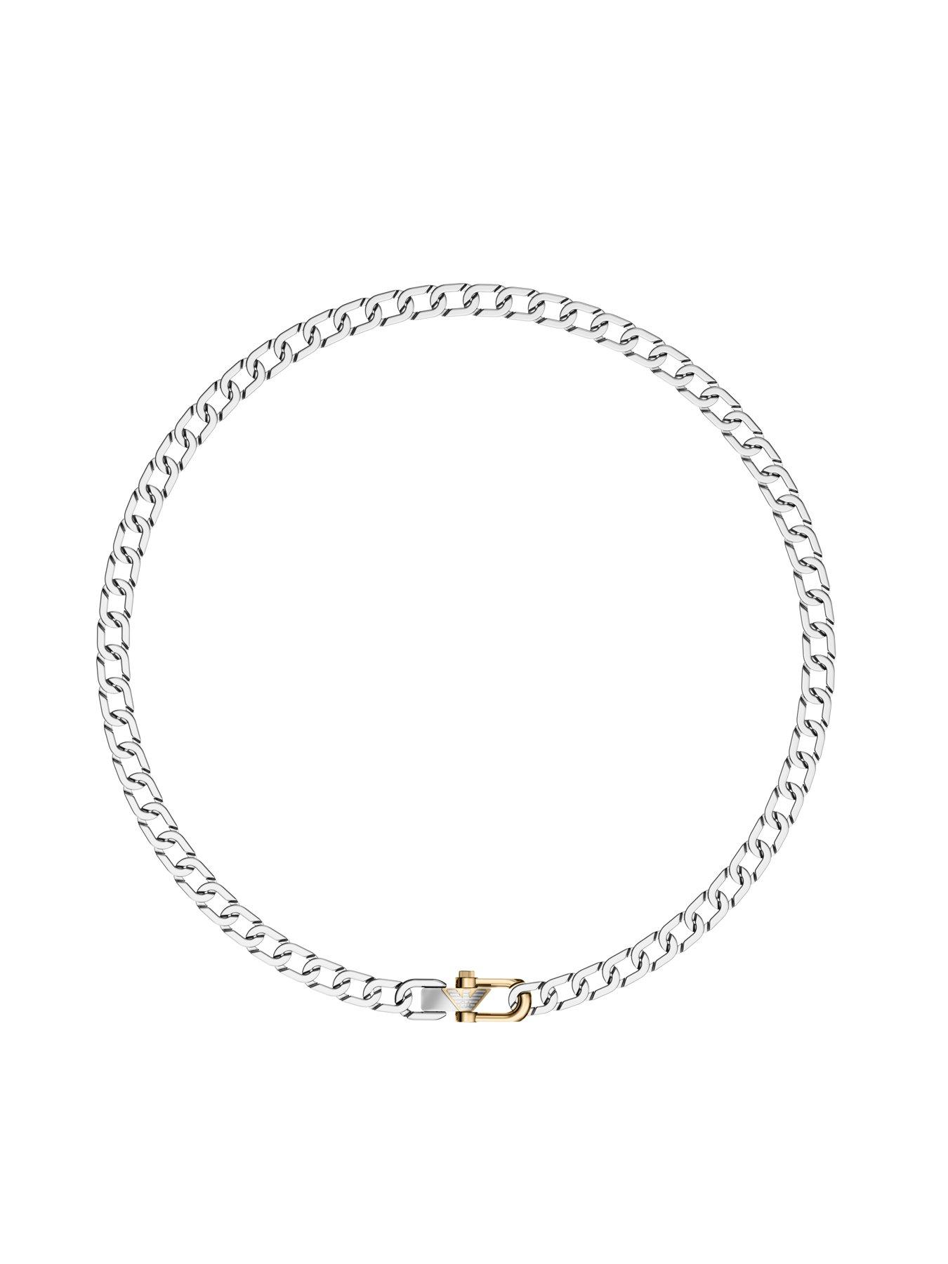 Image 2 of 4 of Emporio Armani Men's Two-Tone Stainless Steel Chain Necklace, EGS3372040