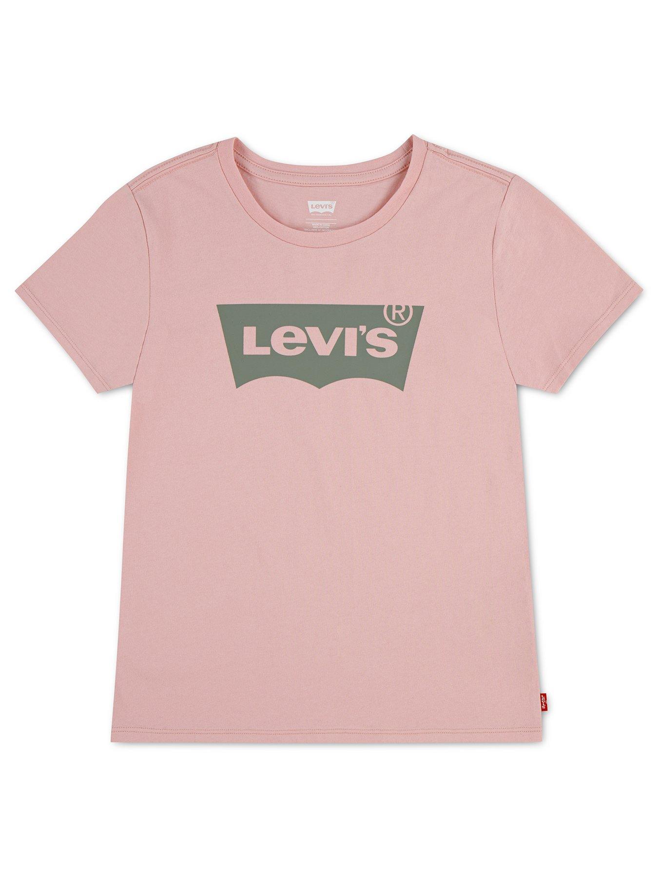 Image 1 of 3 of Levi's Teenager Batwing T-Shirt - Powder Pink