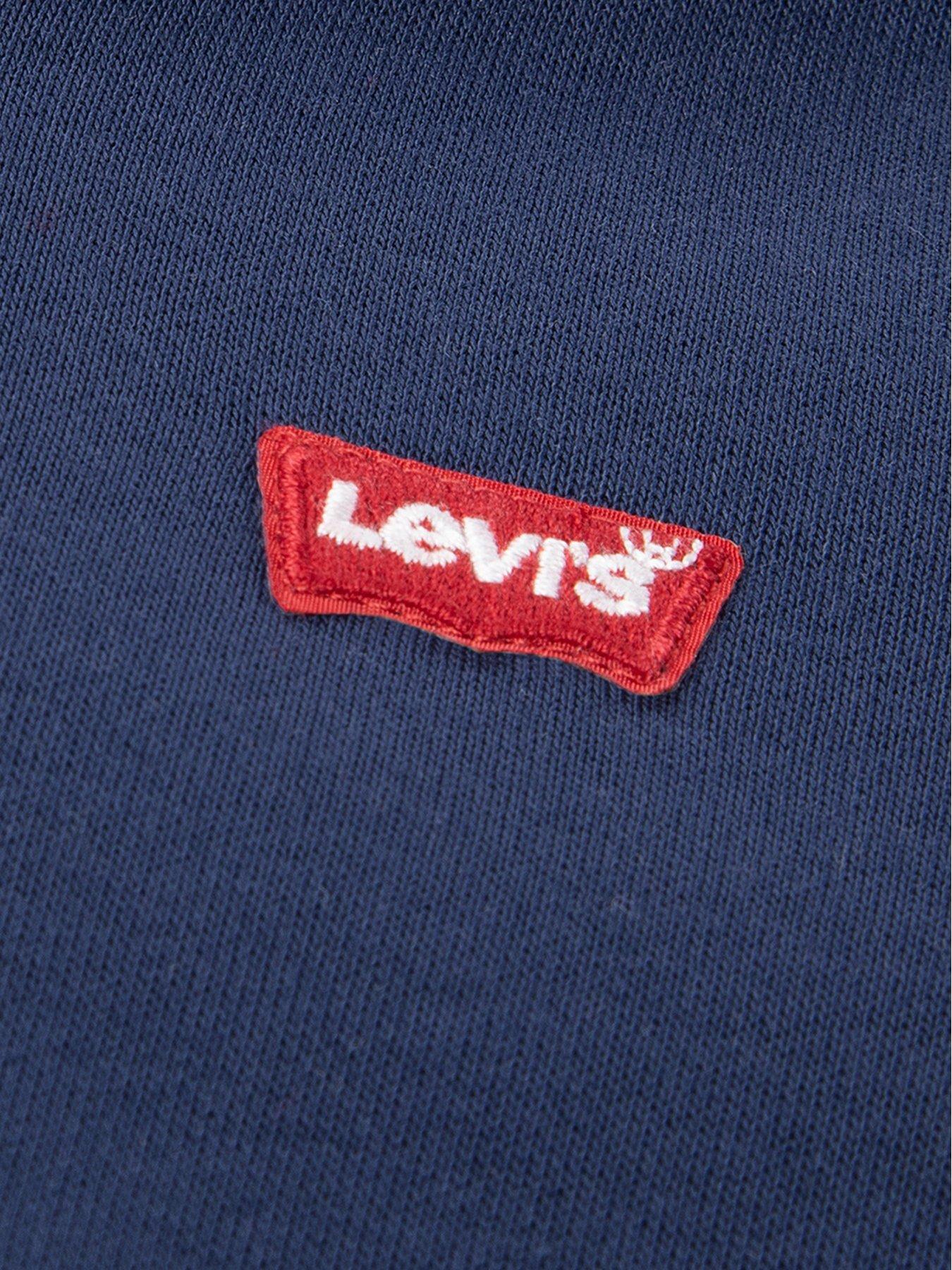 Image 6 of 6 of Levi's Boys Full Zip Printed 3 Piece Hoodie Set - Blue