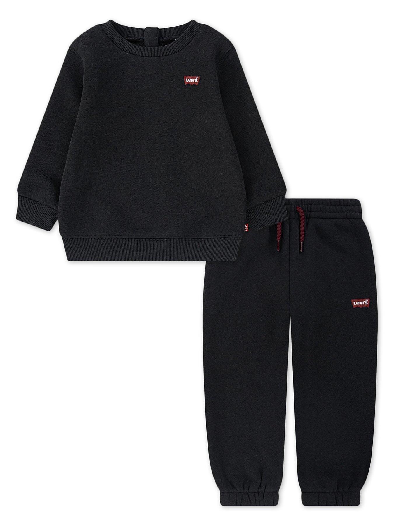 Levi's Baby Boys Sweat  &  Jogger Set - Jet Black