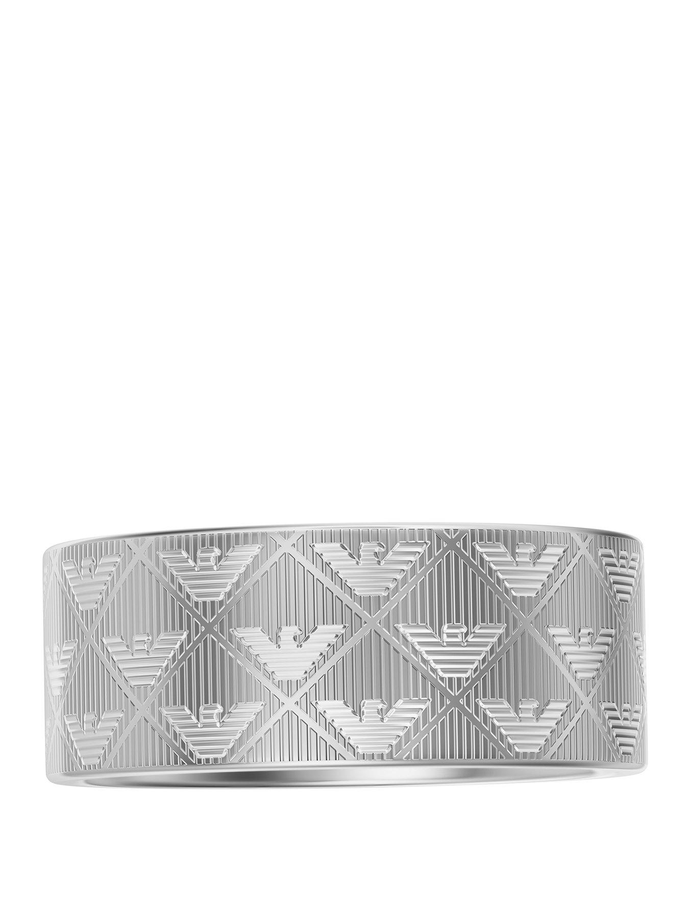 Emporio Armani Emporio Armani Men's Stainless Steel Band Ring, EGS3361040