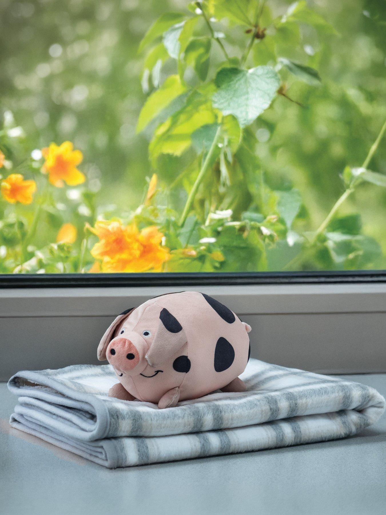 Zoon Pig-In-Blanket With Comforter - Grey Check in Multi