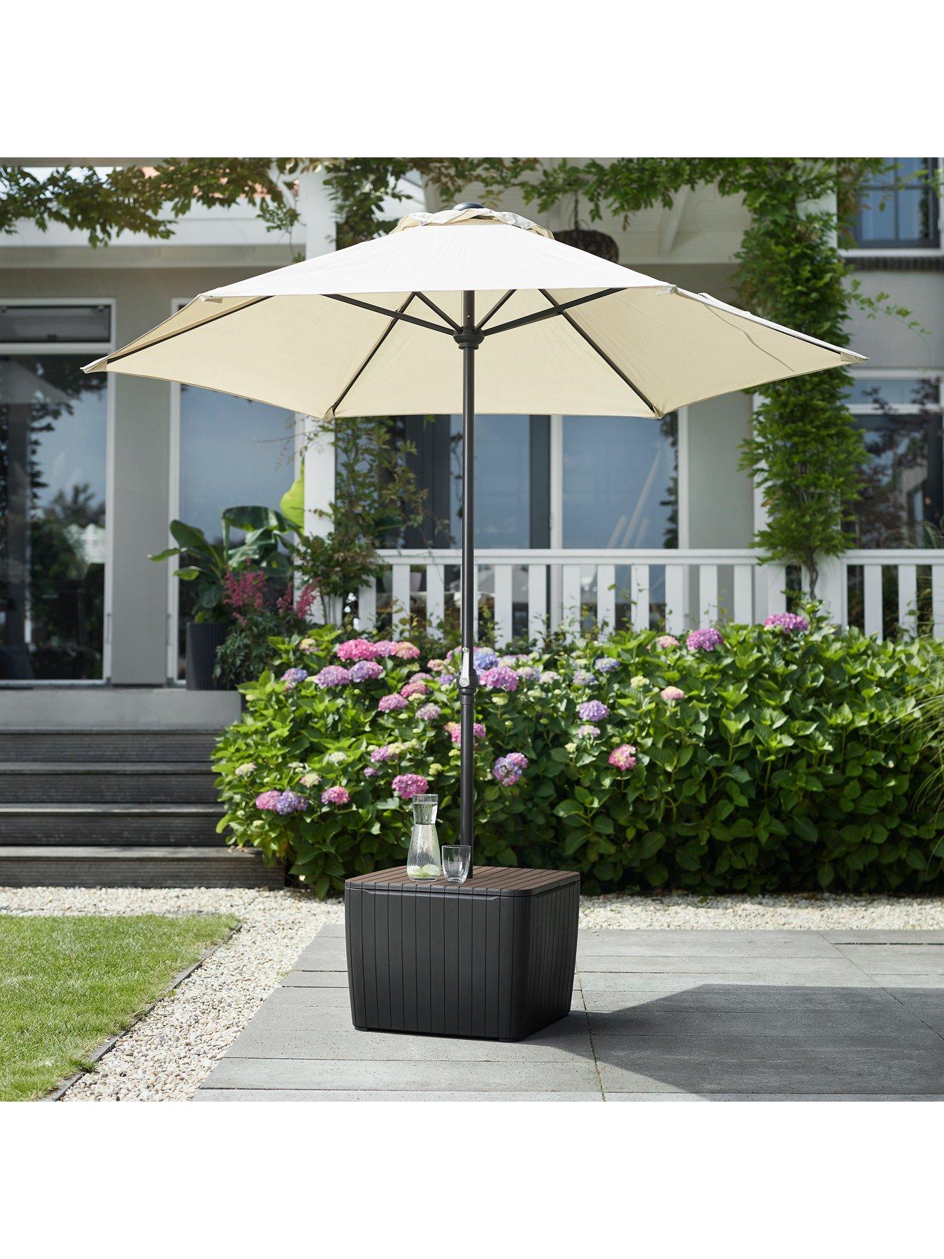 Image 1 of 5 of Keter Luzon Parasol Table graphite