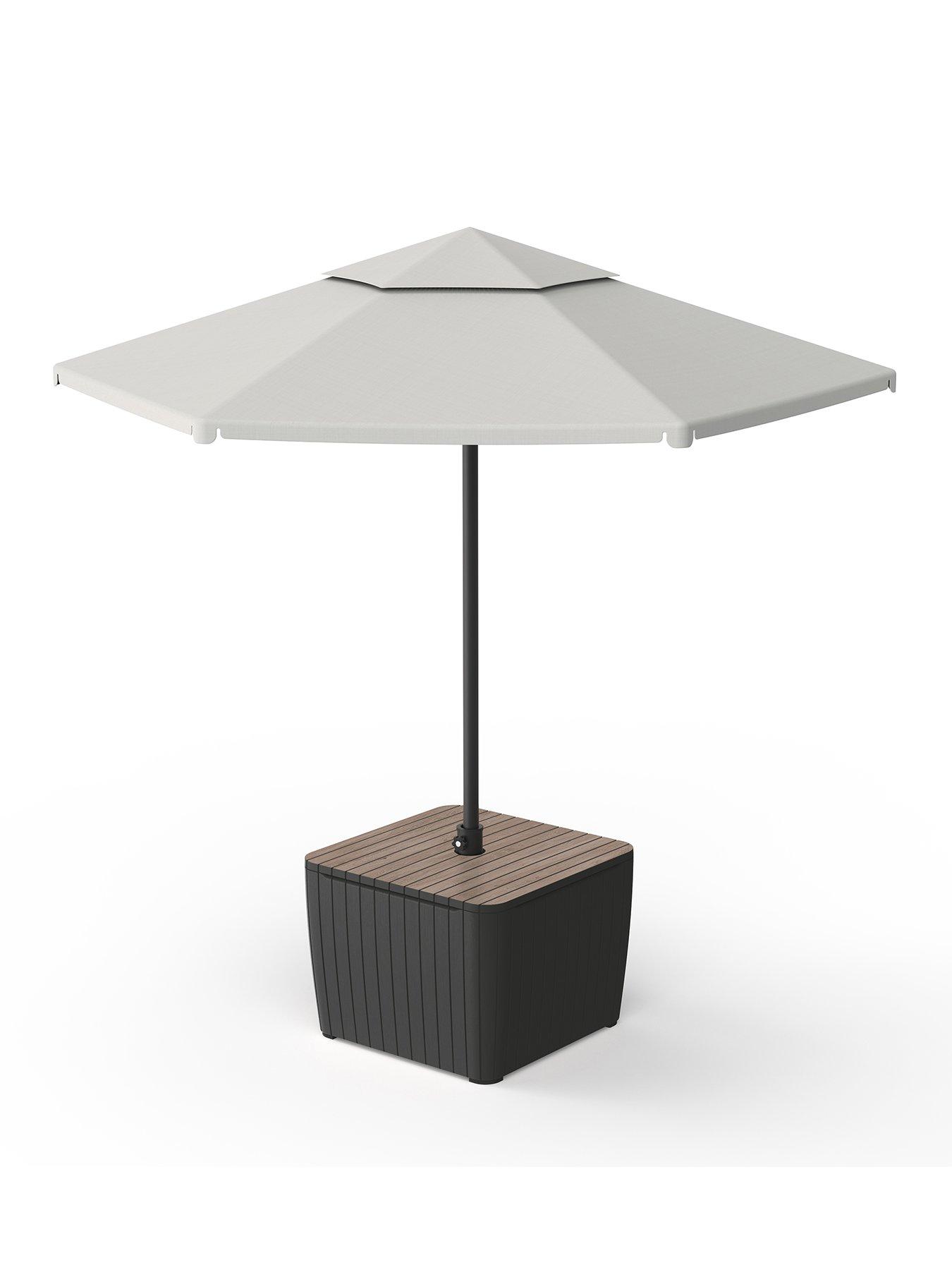 Image 2 of 5 of Keter Luzon Parasol Table graphite