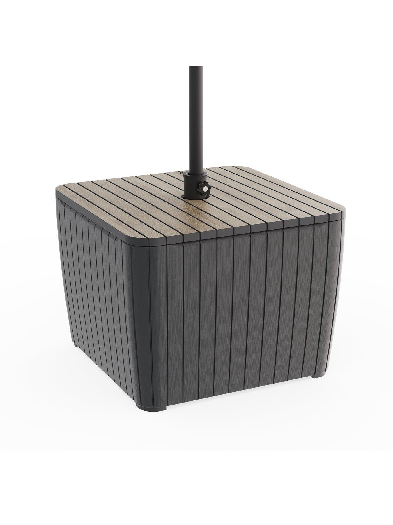 Image 4 of 5 of Keter Luzon Parasol Table graphite