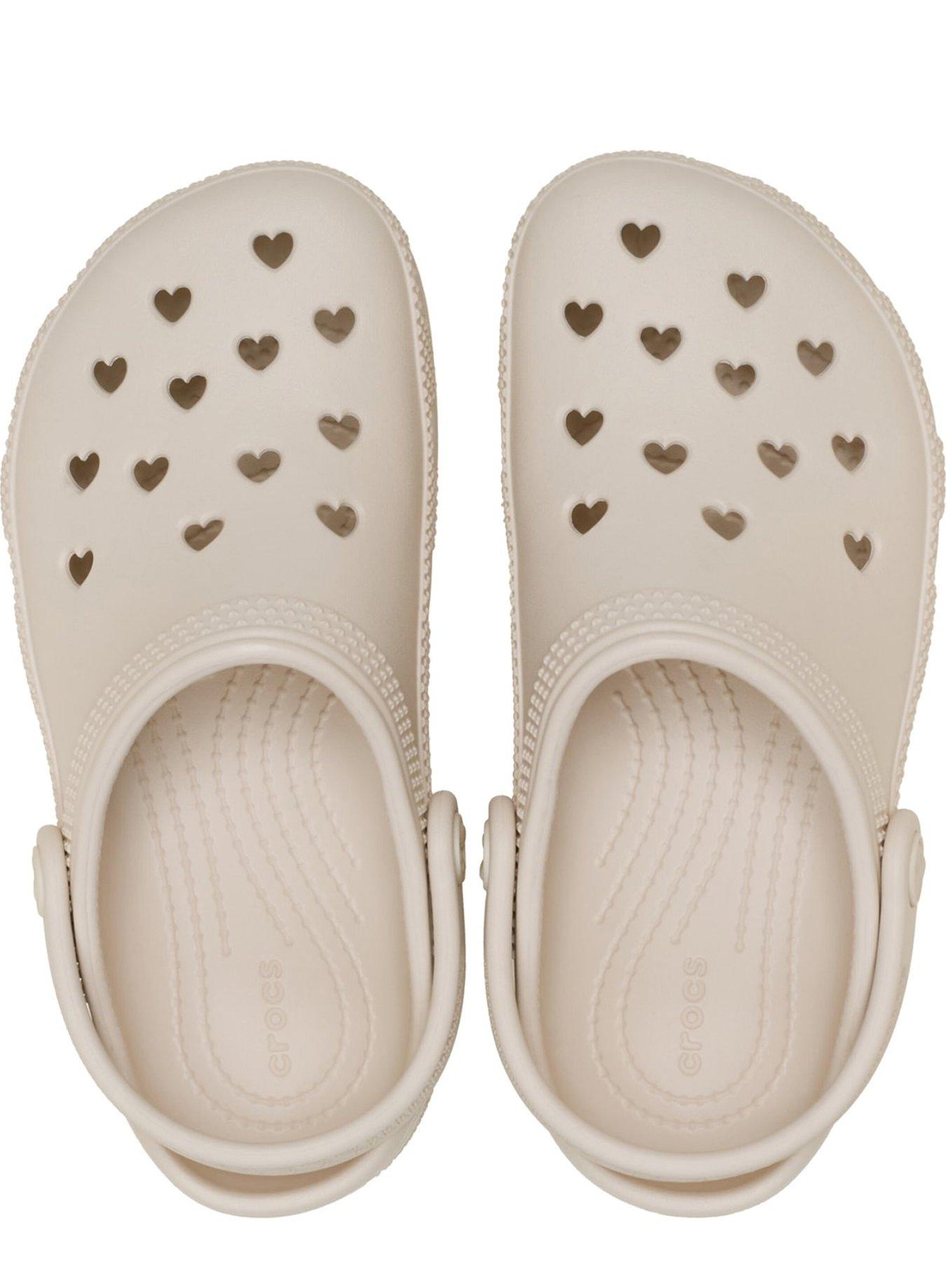 Image 4 of 6 of Crocs Classic Hearts Cut Out Kids
