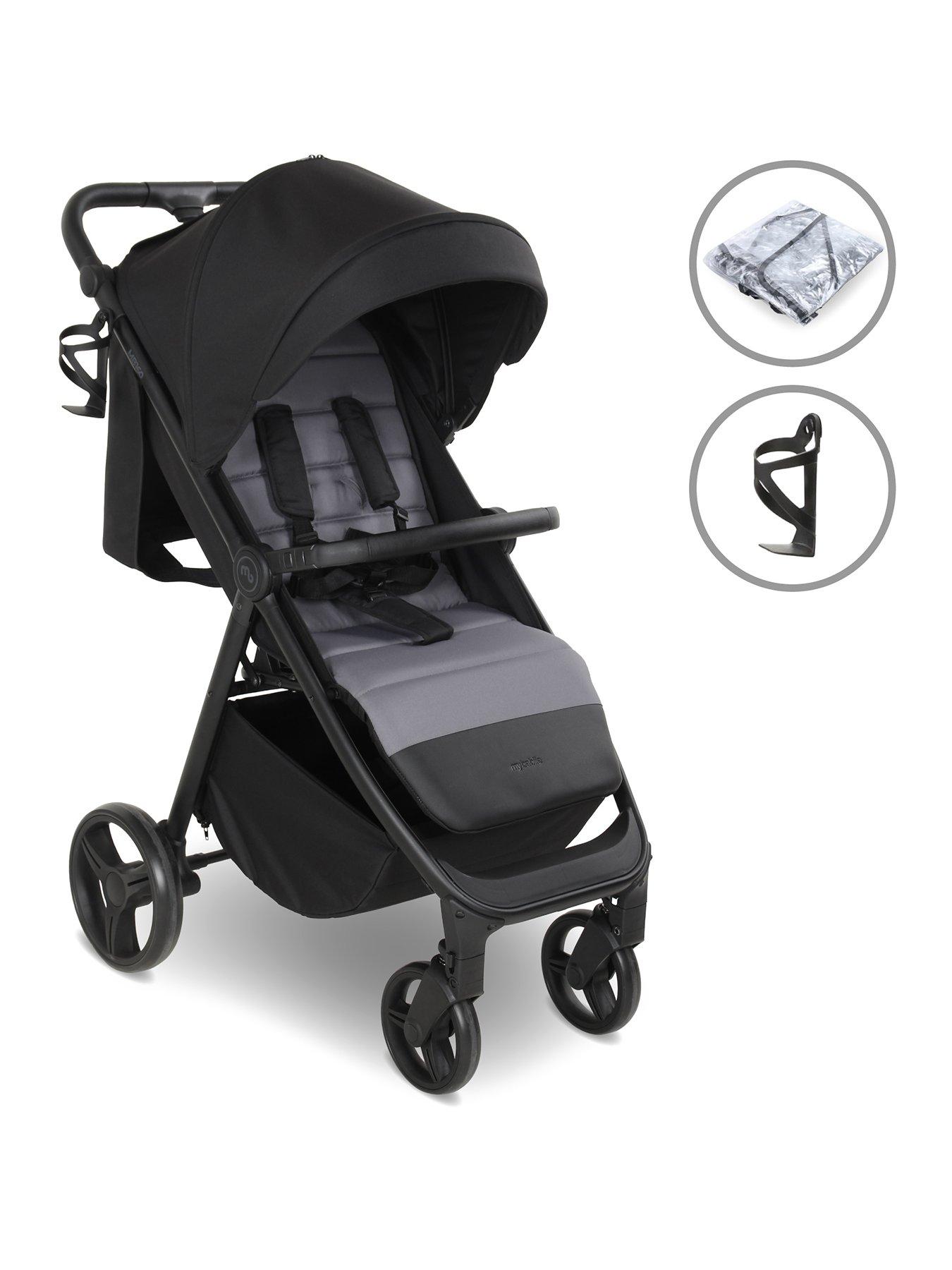 My Babiie MB160 Plus Pushchair - Black & Grey