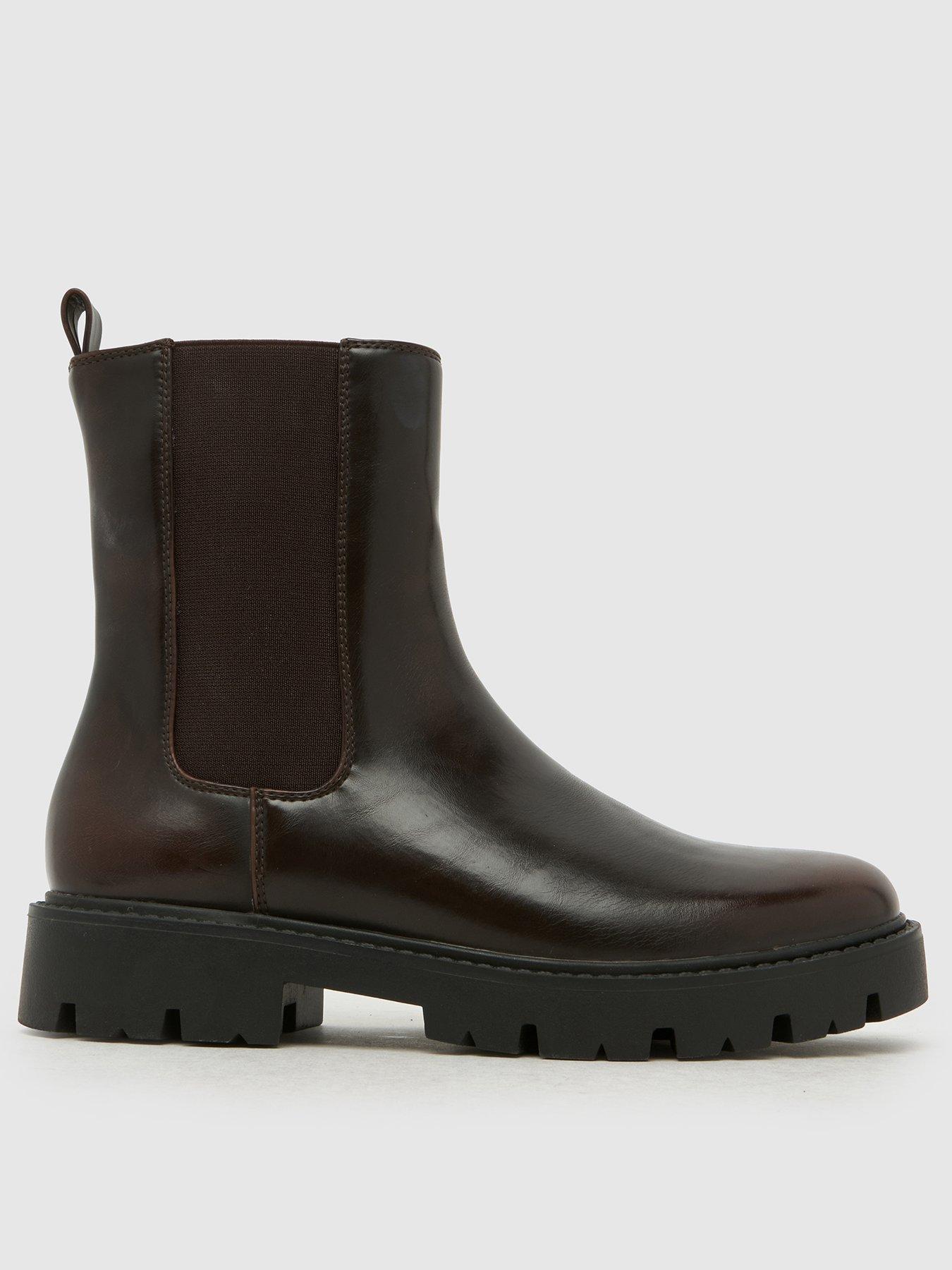 Schuh Atlanta Chunky Chelsea Boots - Brown