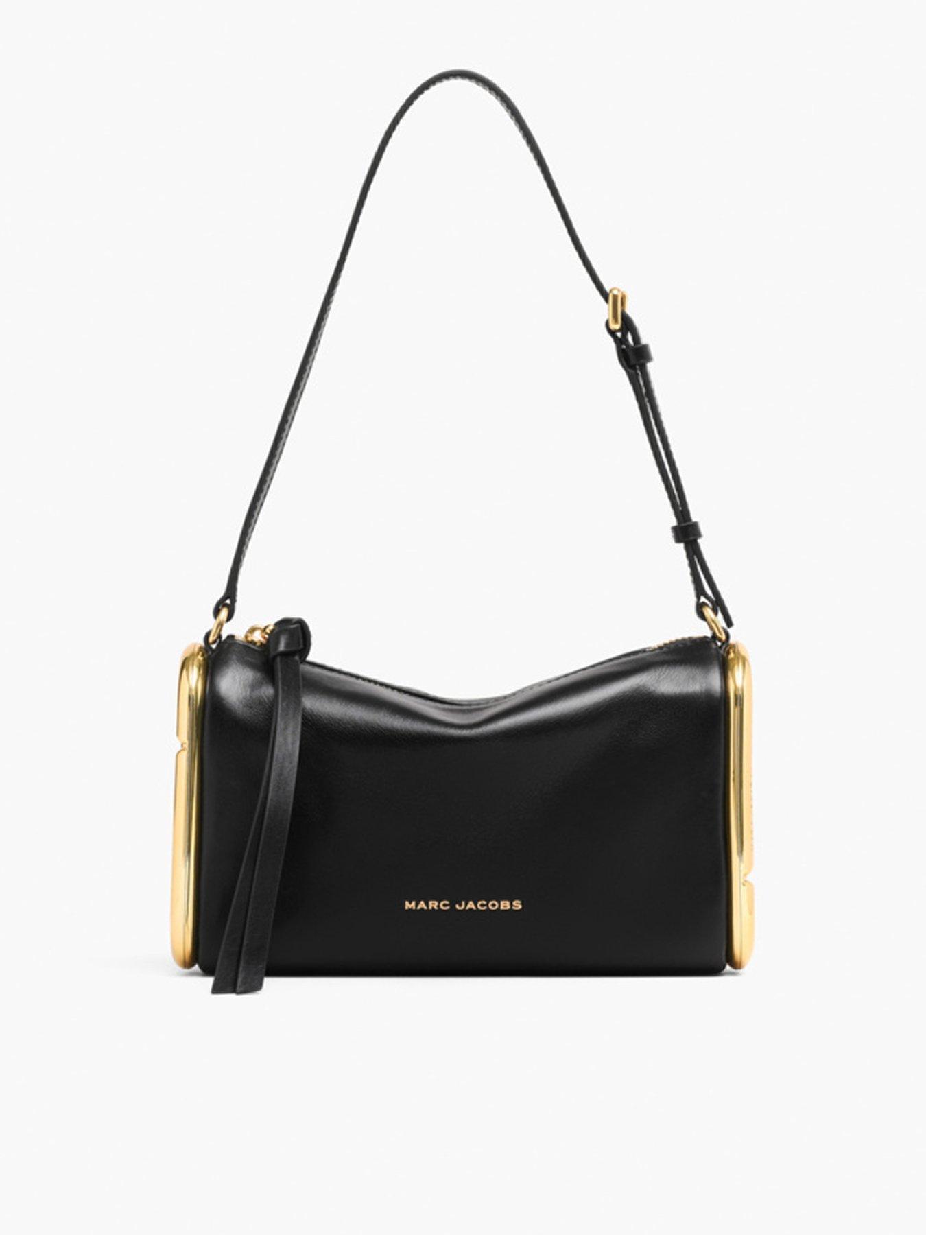 Image 1 of 5 of MARC JACOBS Womens The Scene Gold-Tone Hardware Zip-Top Shoulder Bag - Black