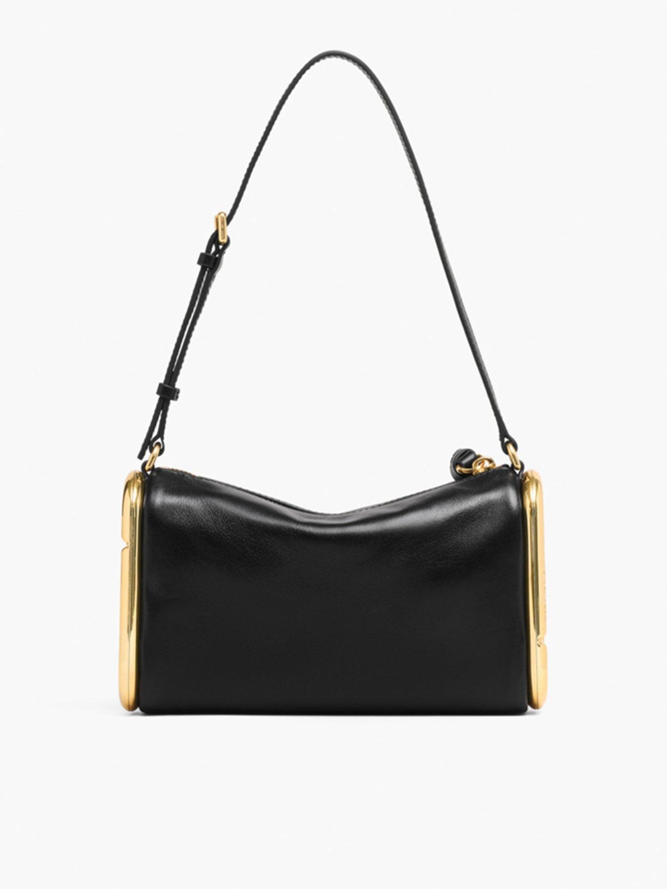 Image 3 of 5 of MARC JACOBS Womens The Scene Gold-Tone Hardware Zip-Top Shoulder Bag - Black