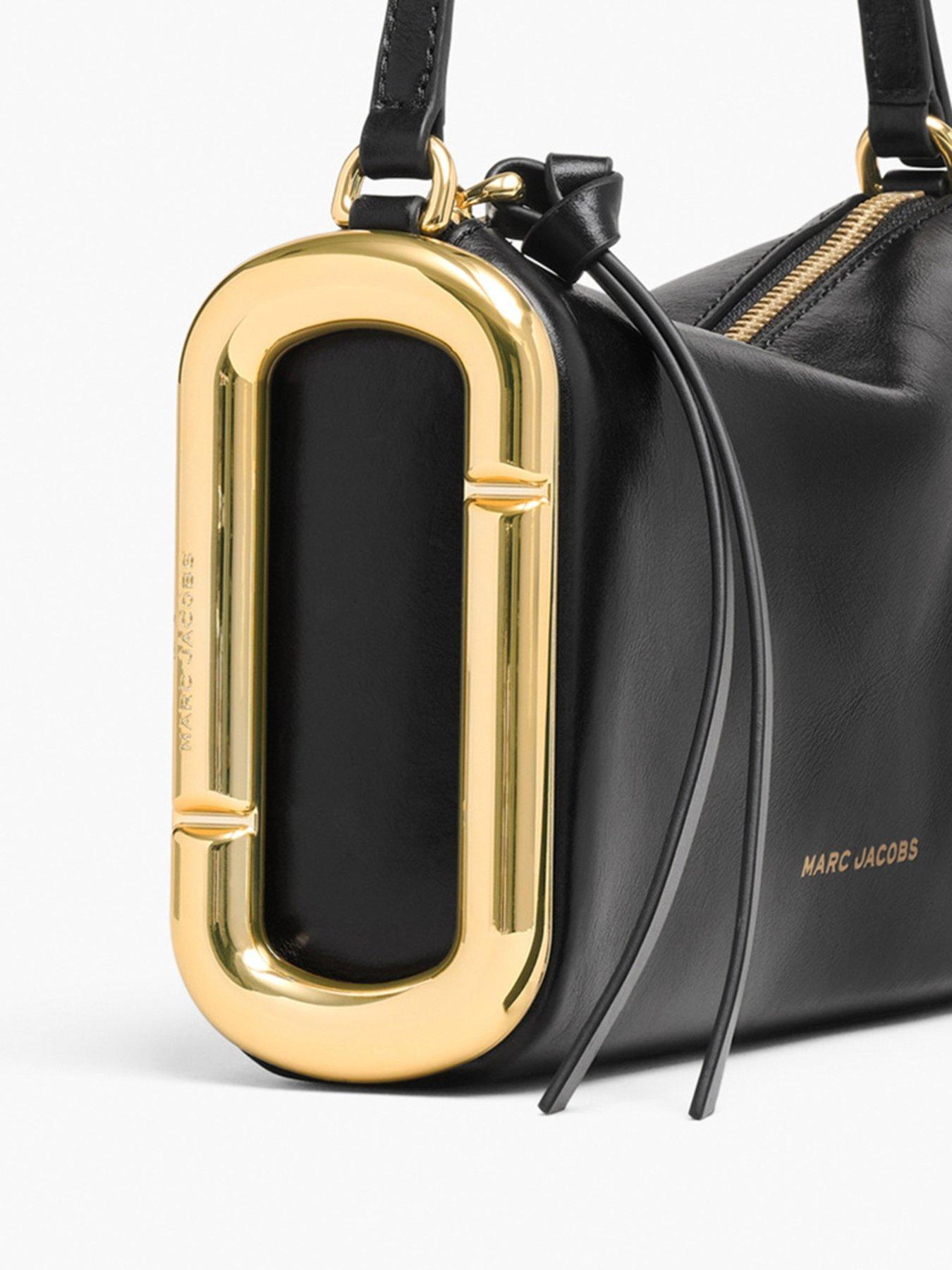 Image 5 of 5 of MARC JACOBS Womens The Scene Gold-Tone Hardware Zip-Top Shoulder Bag - Black