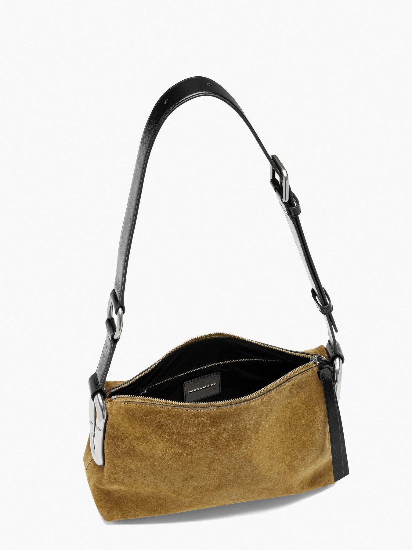 Image 4 of 4 of MARC JACOBS Scene Medium Shoulder Bag in Suede - Hazelnut