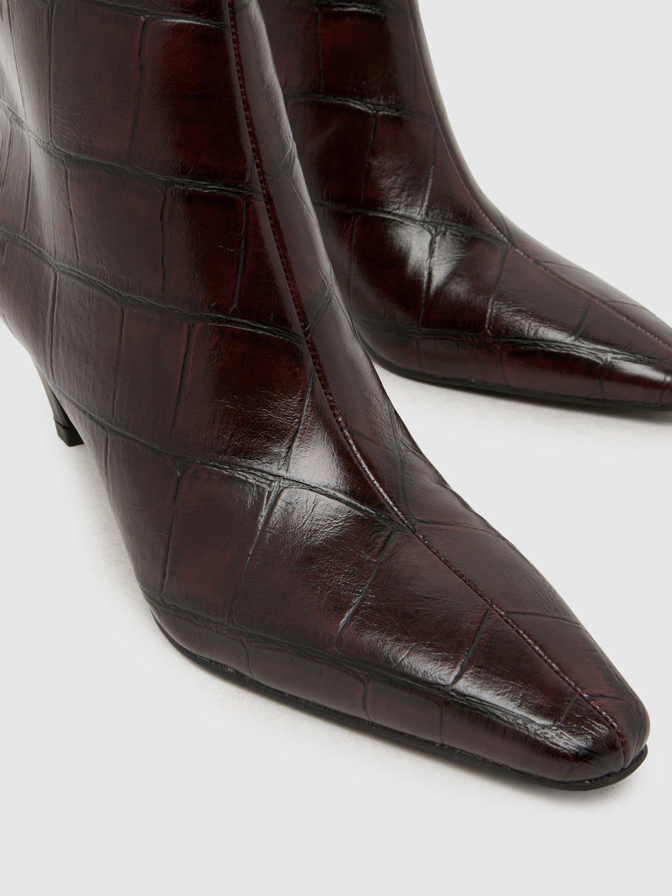 Image 3 of 4 of Schuh Brooklyn Kitten Heeled Boots - Black