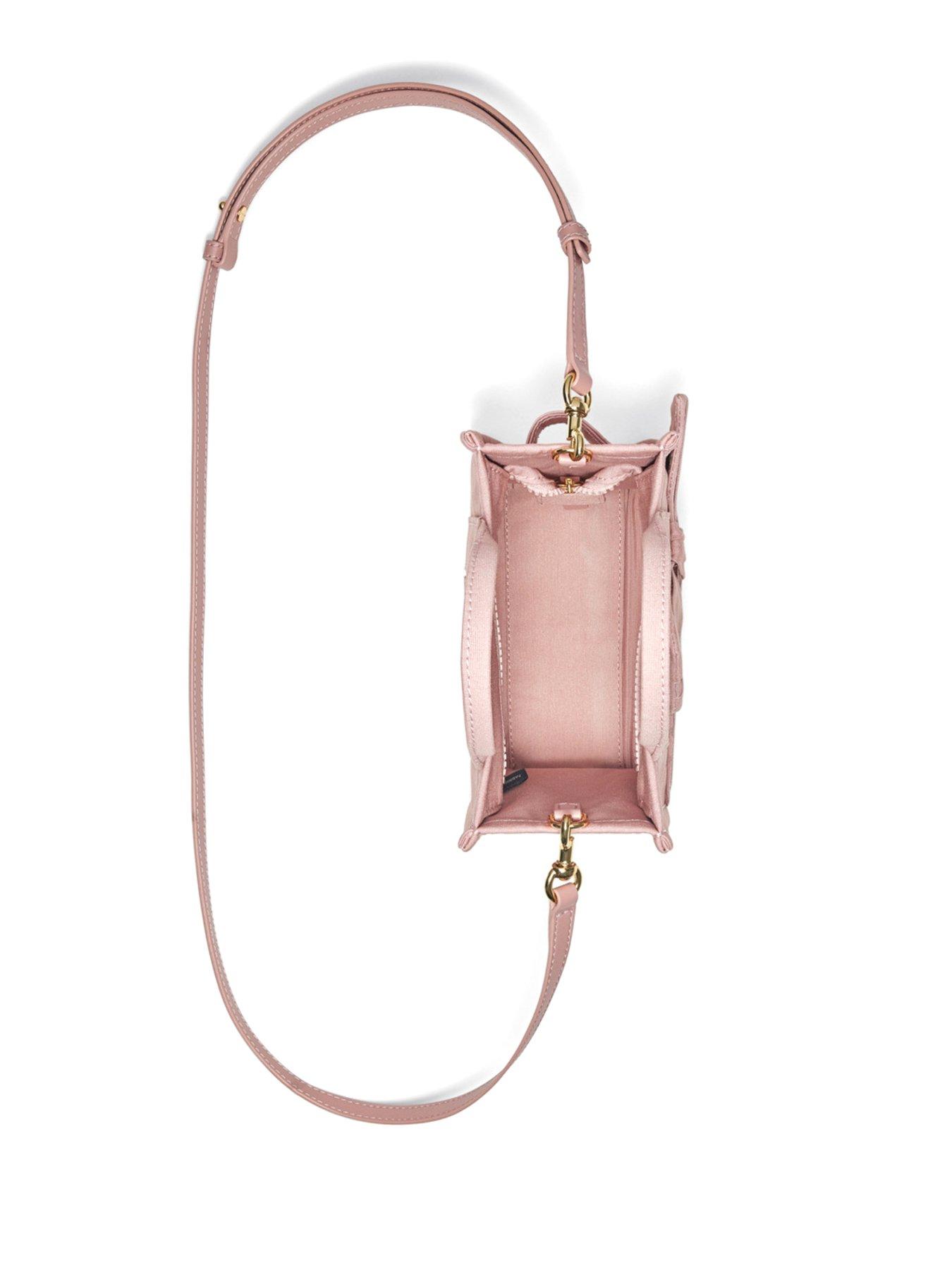 Image 5 of 5 of MARC JACOBS Womens Statement Bow Structured Mini Tote Bag - Pink