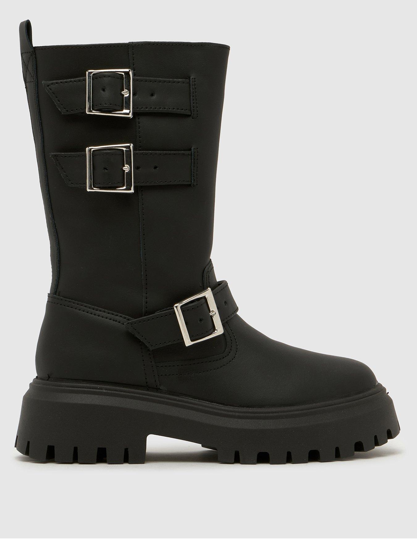Image 1 of 4 of Schuh Danbury Biker Buckle Boot - Black