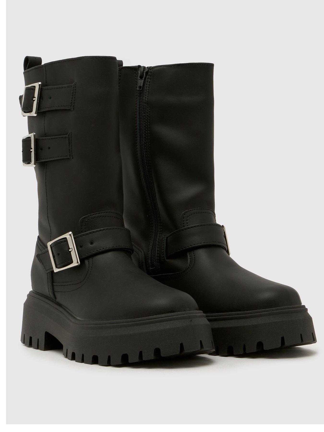 Image 2 of 4 of Schuh Danbury Biker Buckle Boot - Black