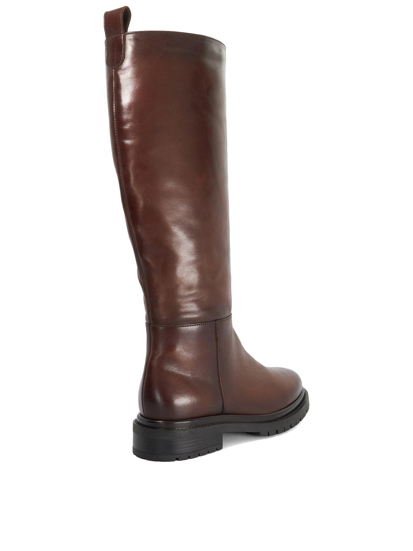 Image 3 of 5 of Dune London Tilings Knee High Boots - Tan