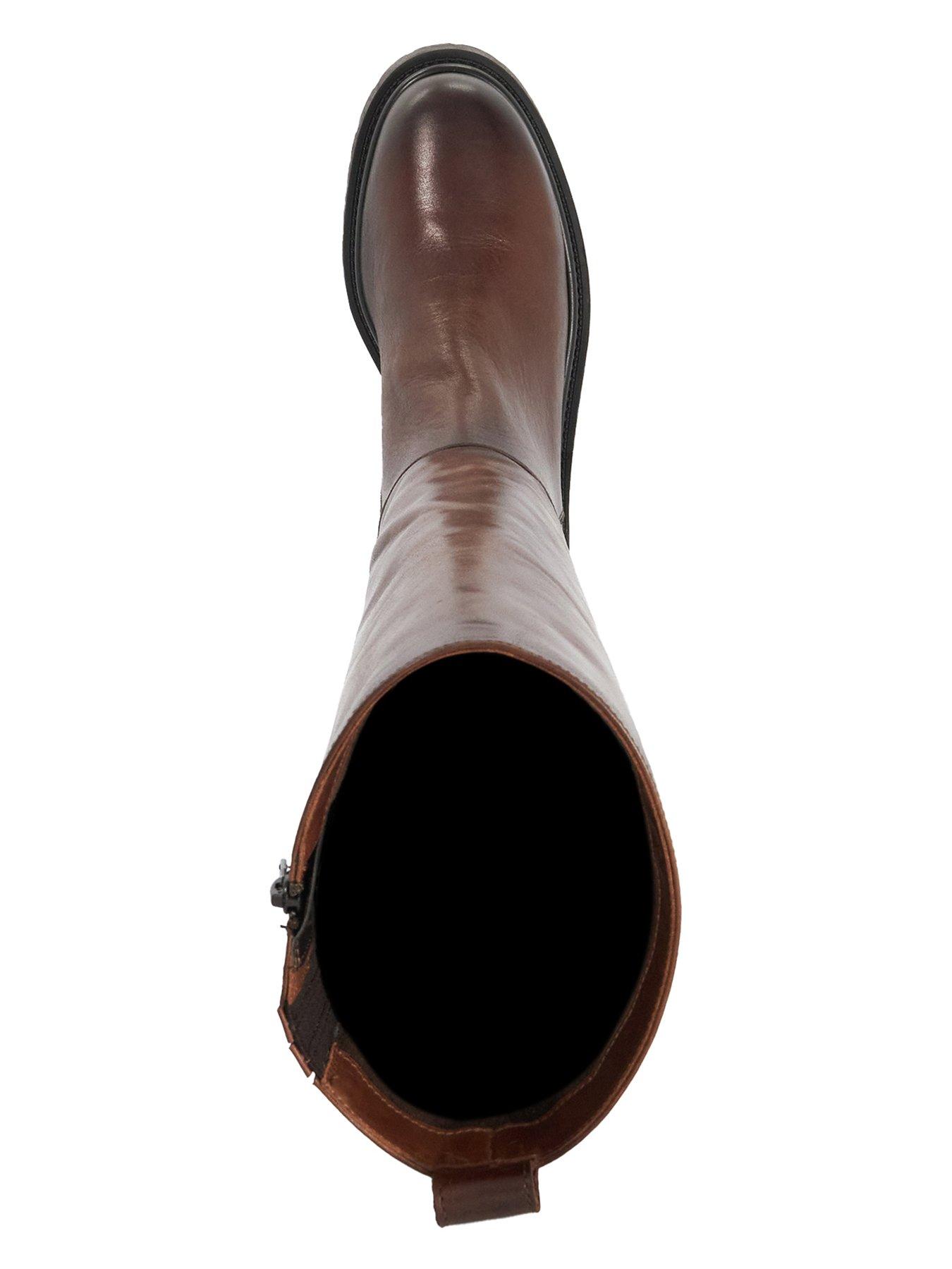 Image 4 of 5 of Dune London Tilings Knee High Boots - Tan
