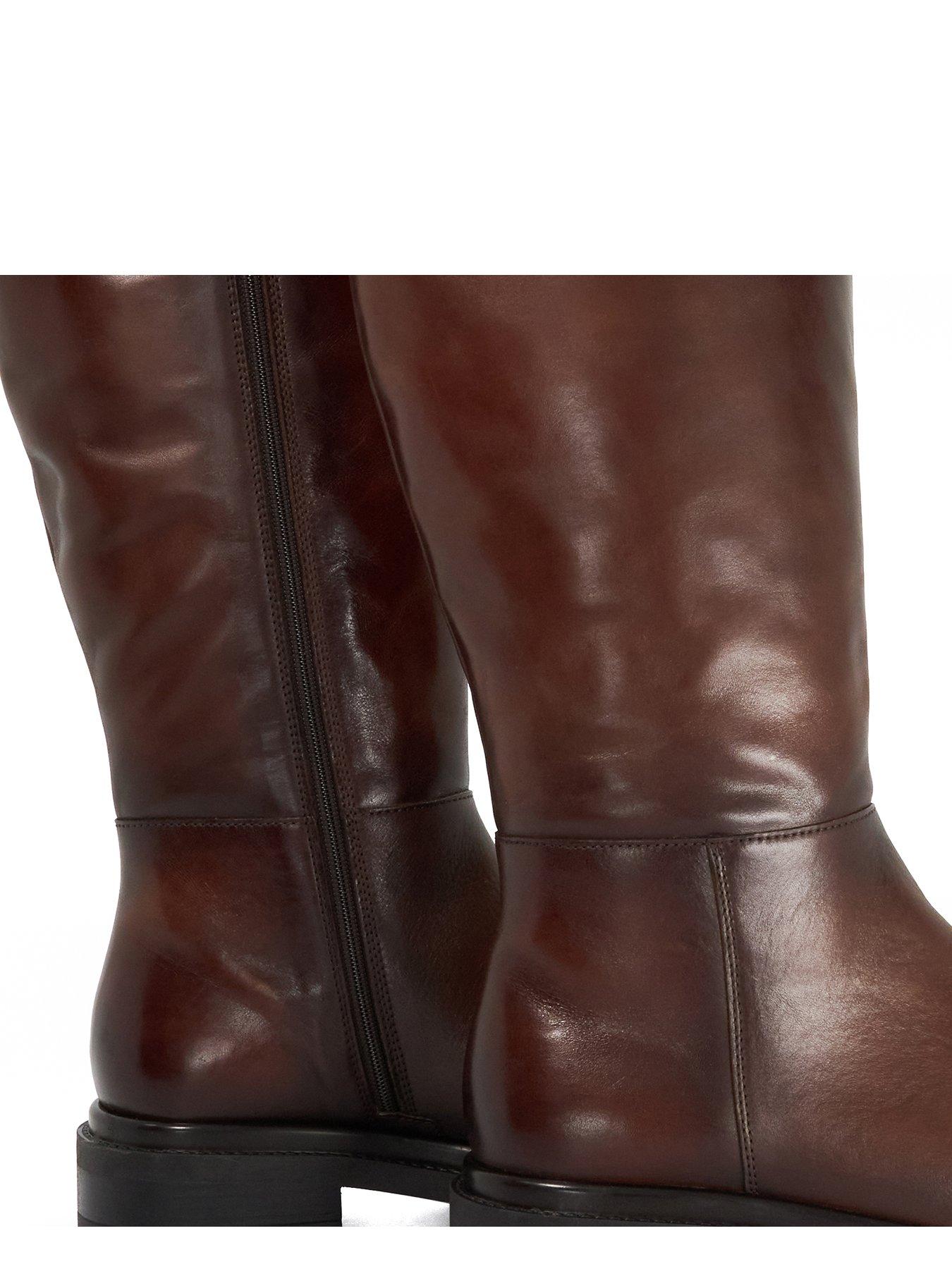 Image 5 of 5 of Dune London Tilings Knee High Boots - Tan