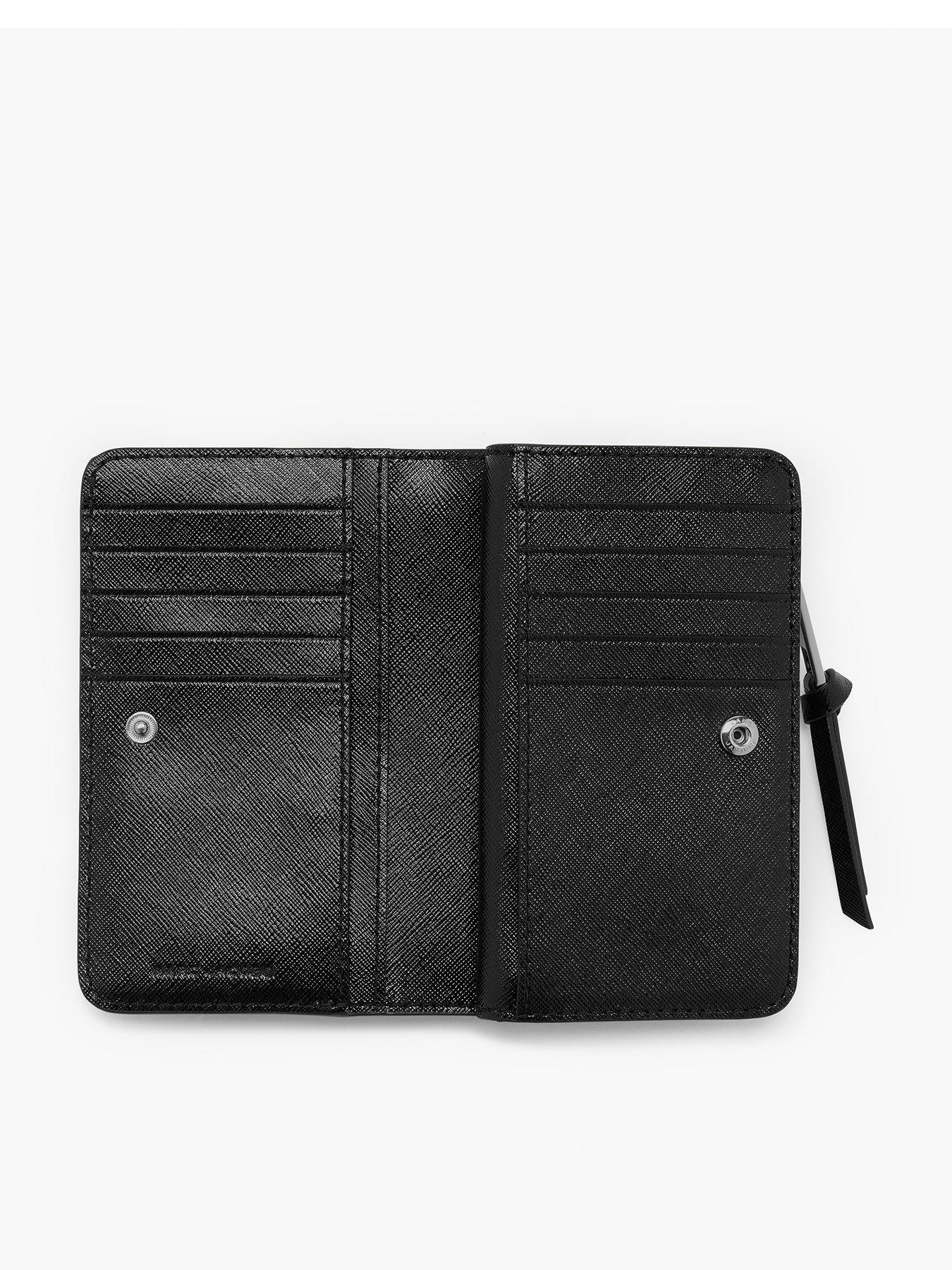 Image 3 of 4 of MARC JACOBS The Compact Wallet - Black/Floral