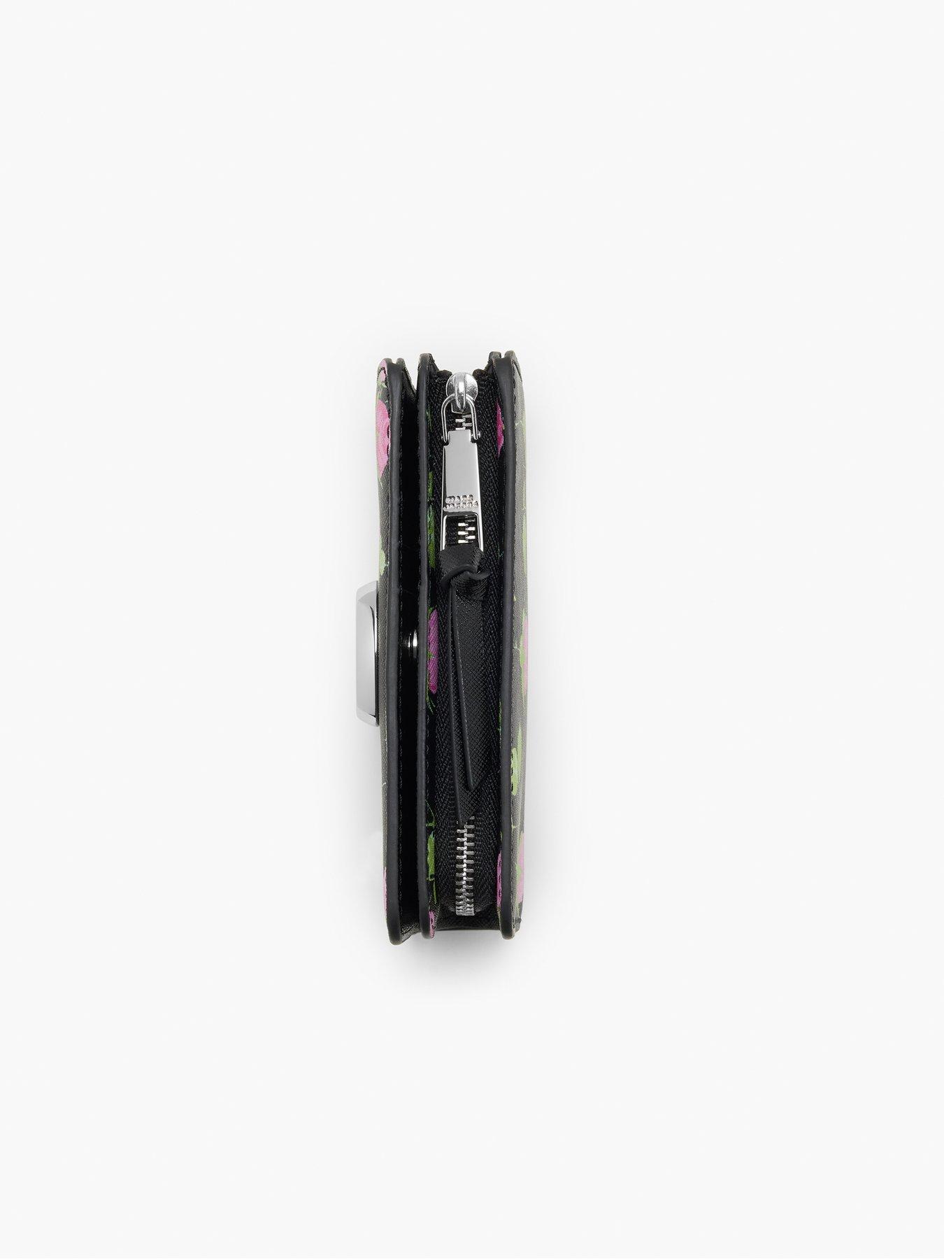 Image 4 of 4 of MARC JACOBS The Compact Wallet - Black/Floral