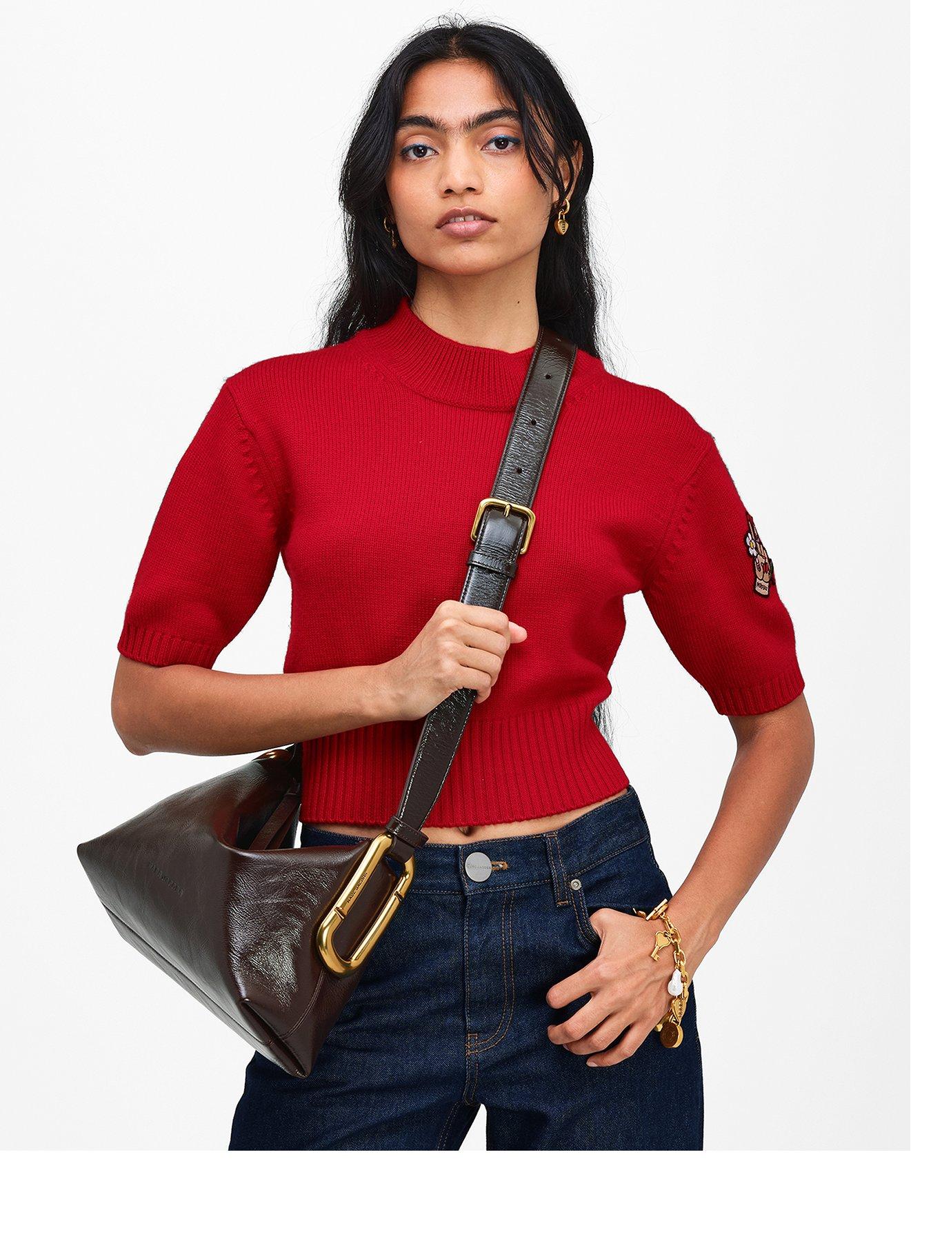 Image 3 of 4 of MARC JACOBS The Scene Messenger Shoulder Bag - Red