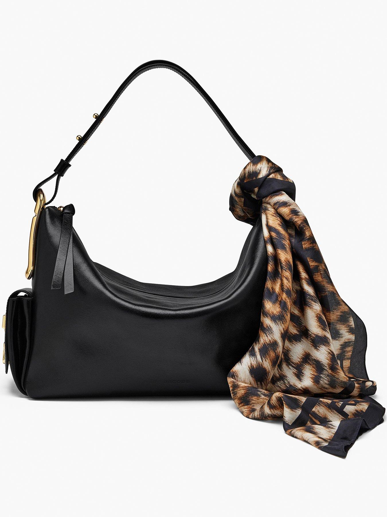 Image 1 of 3 of MARC JACOBS Leopard Silk Scarf - Brown