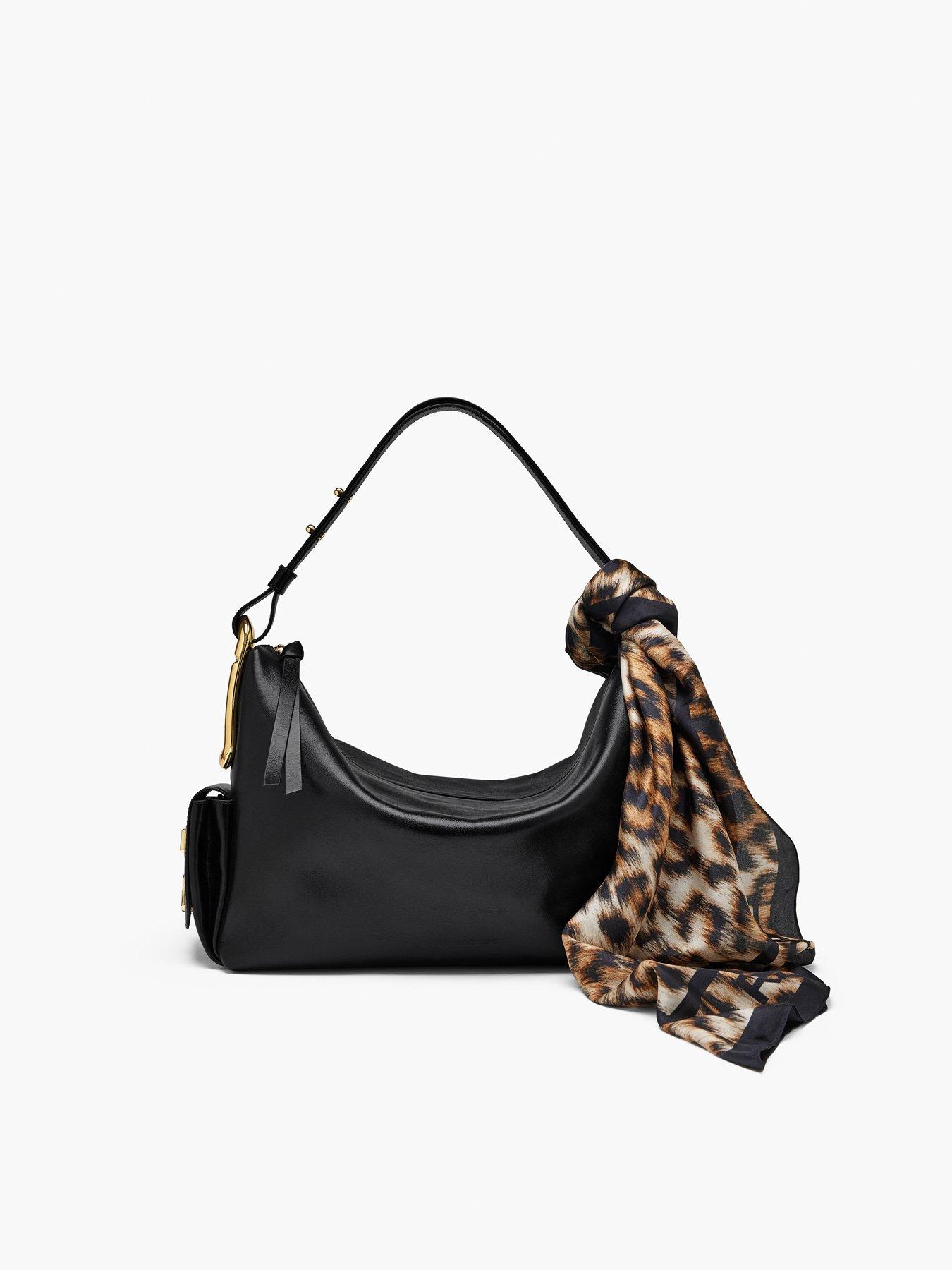 Image 2 of 3 of MARC JACOBS Leopard Silk Scarf - Brown