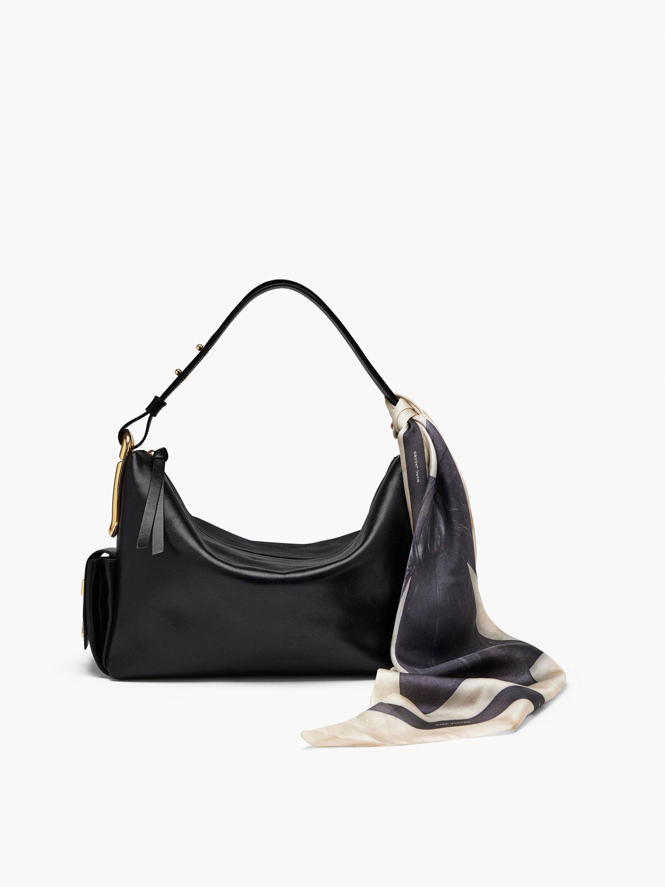 Image 2 of 3 of MARC JACOBS Bow Silk Scarf - White