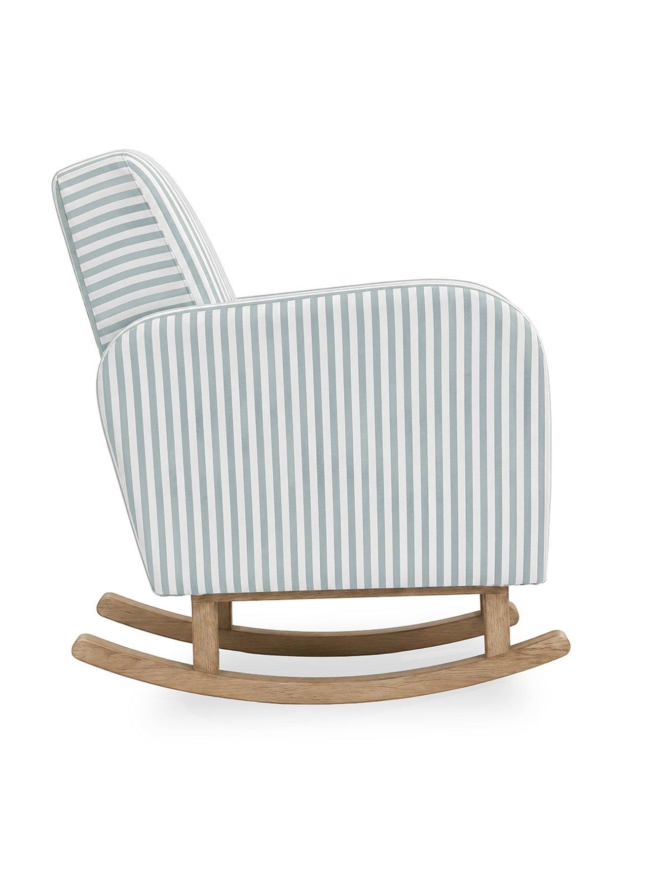 Image 3 of 7 of CuddleCo Etta Nursing Chair - Sea Salt Stripe
