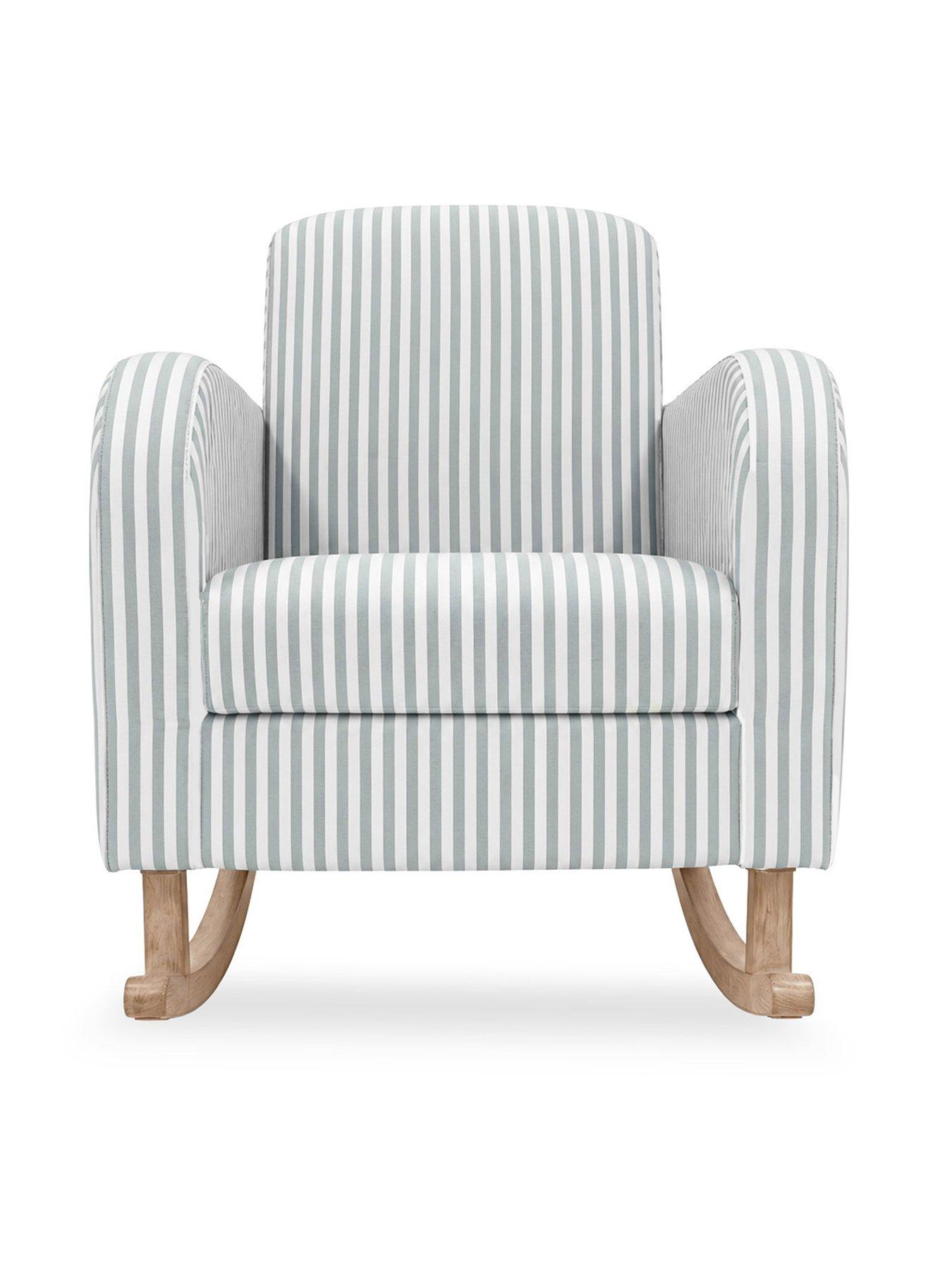 Image 4 of 7 of CuddleCo Etta Nursing Chair - Sea Salt Stripe