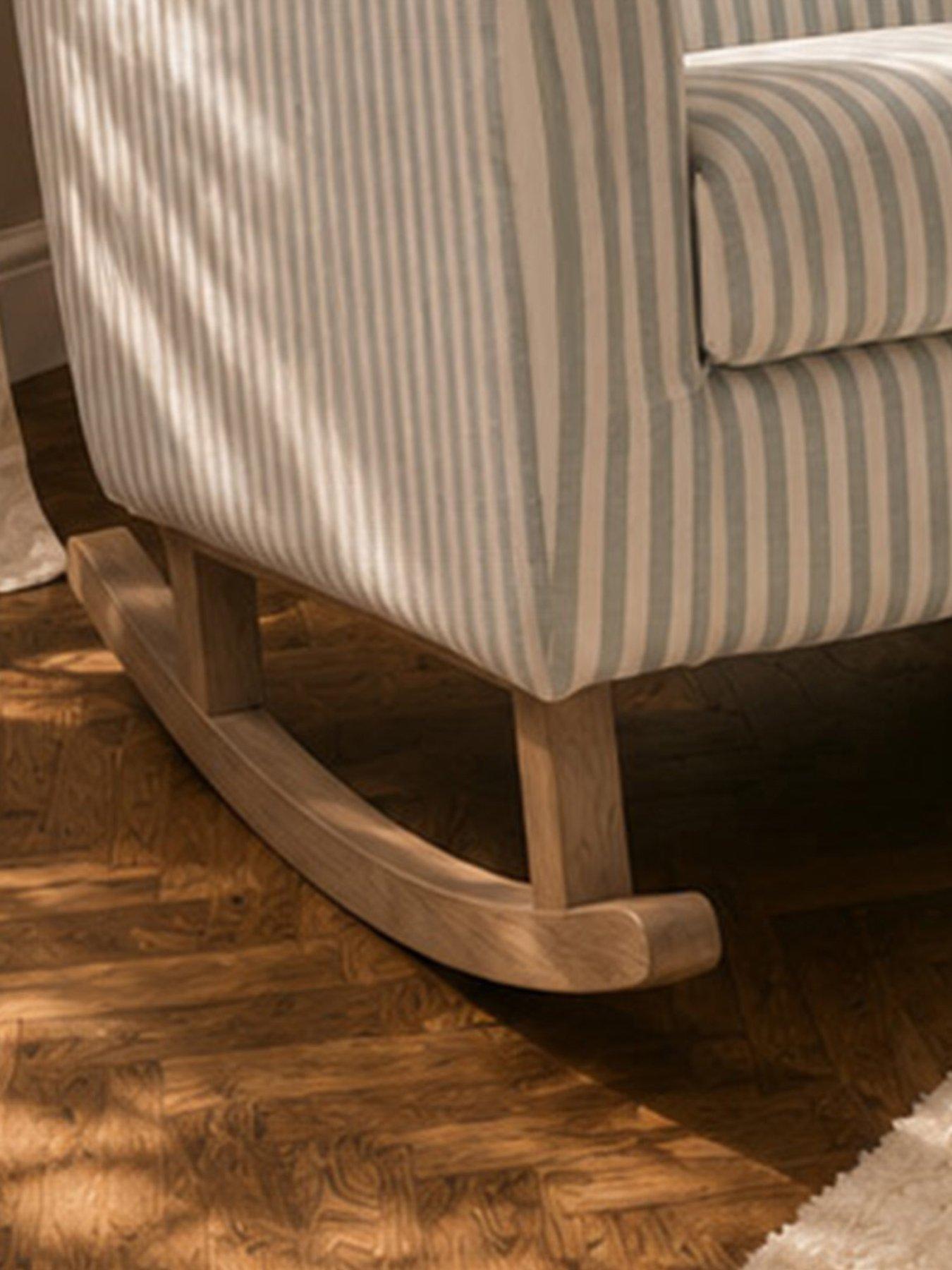 Image 6 of 7 of CuddleCo Etta Nursing Chair - Sea Salt Stripe