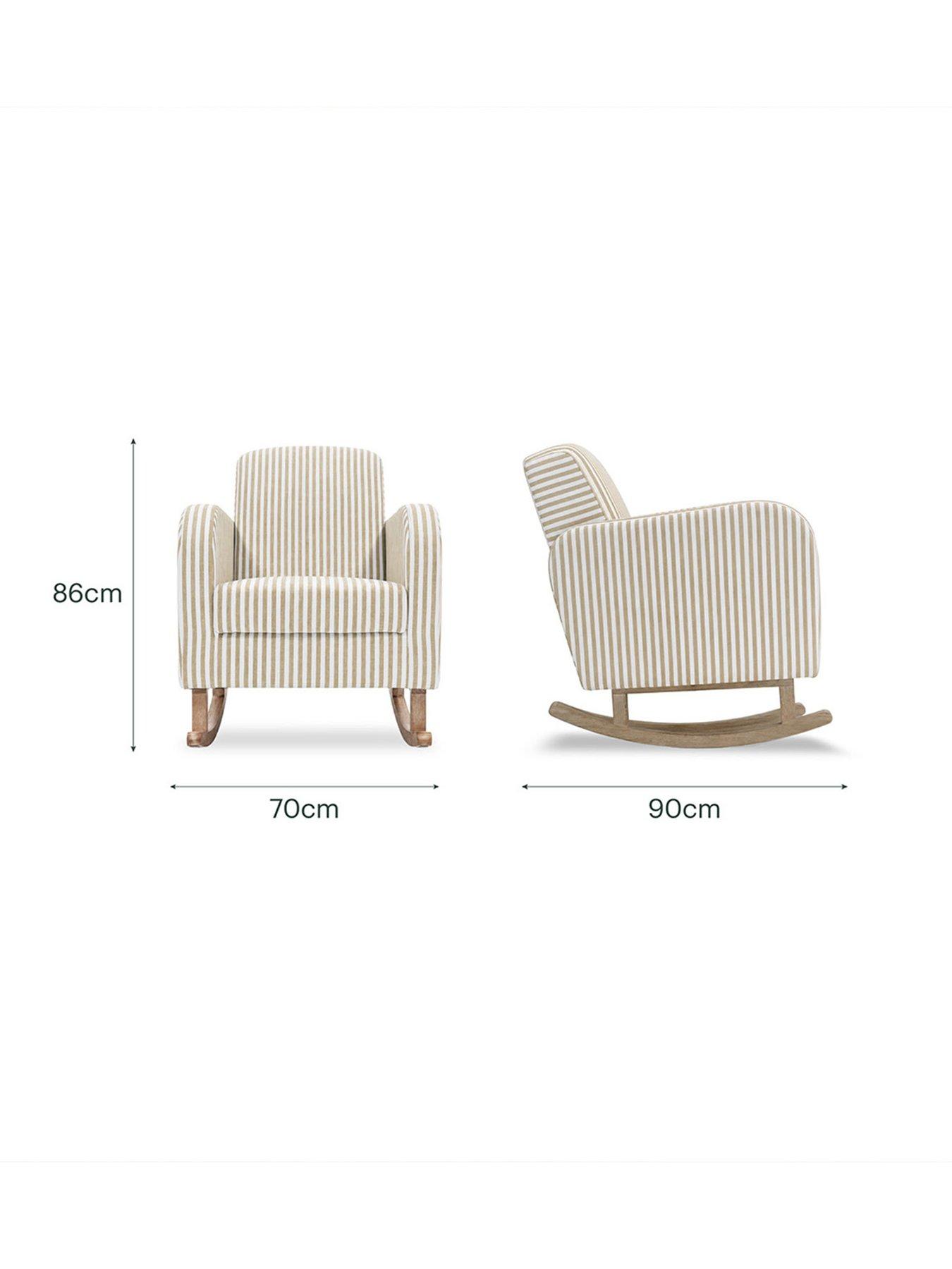 Image 7 of 7 of CuddleCo Etta Nursing Chair - Beach Stripe