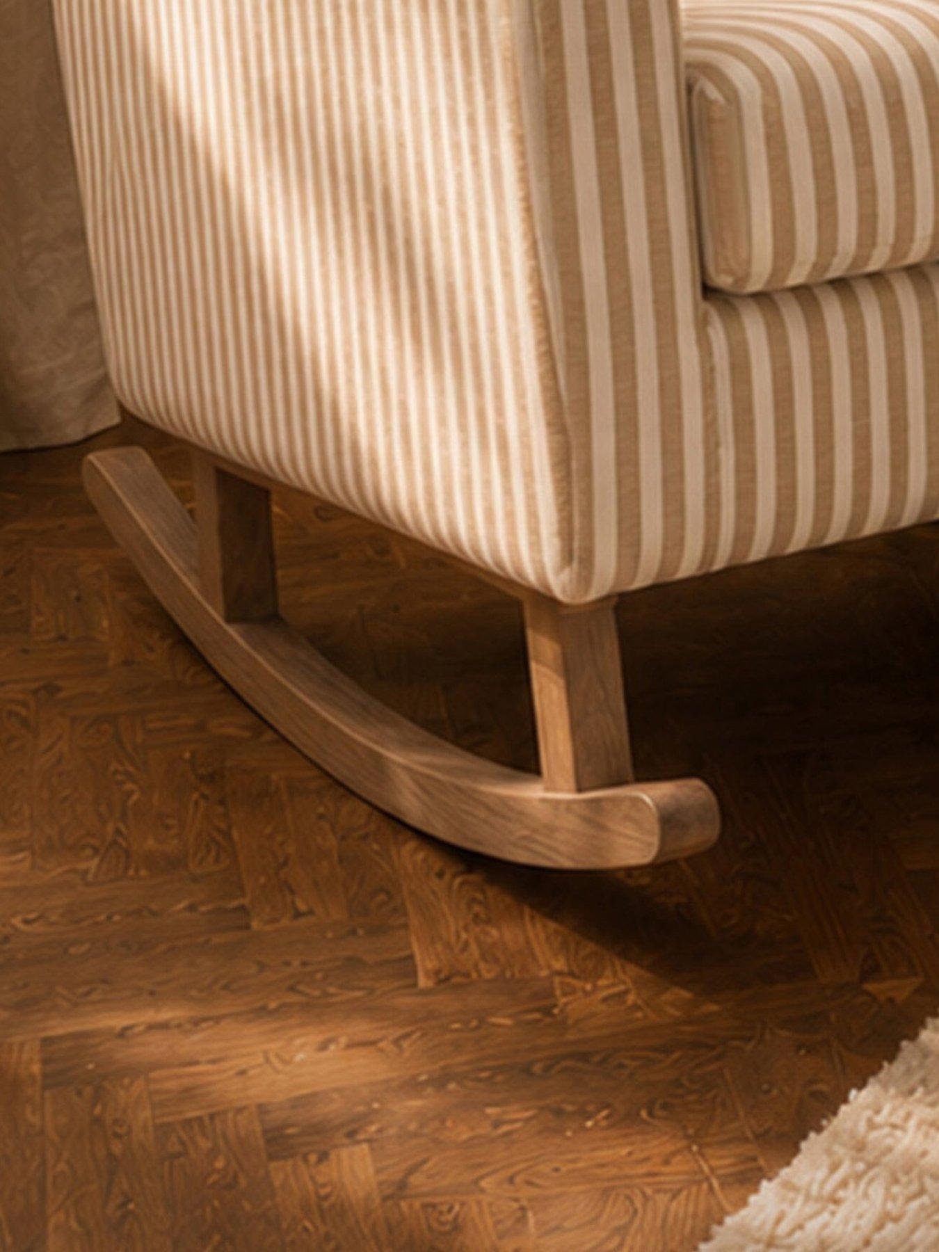 Image 5 of 7 of CuddleCo Etta Nursing Chair & Foot Stool - Beach Stripe