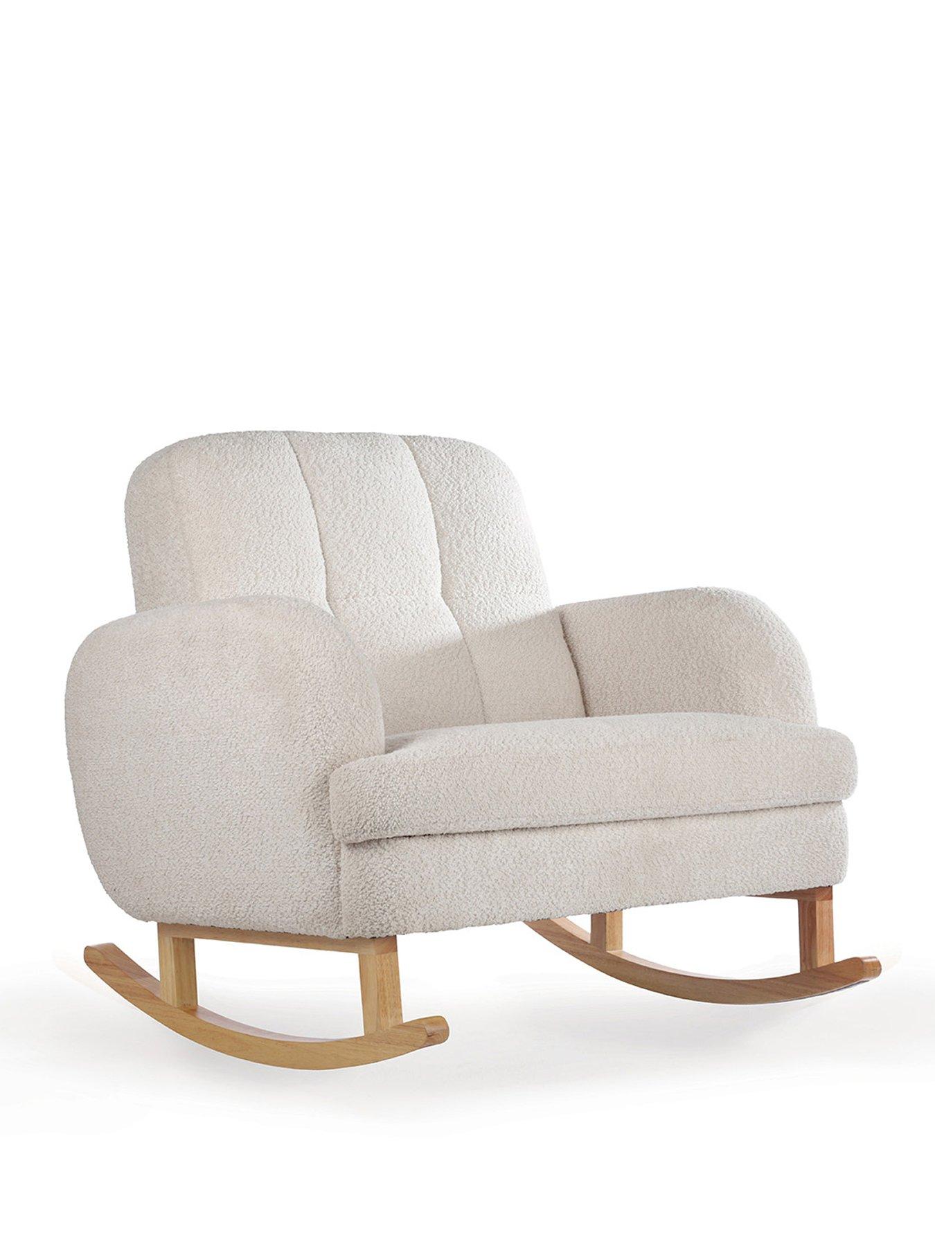 Image 2 of 5 of CuddleCo Etta Cuddle Nursing Chair & Footstool - Boucle Mushroom
