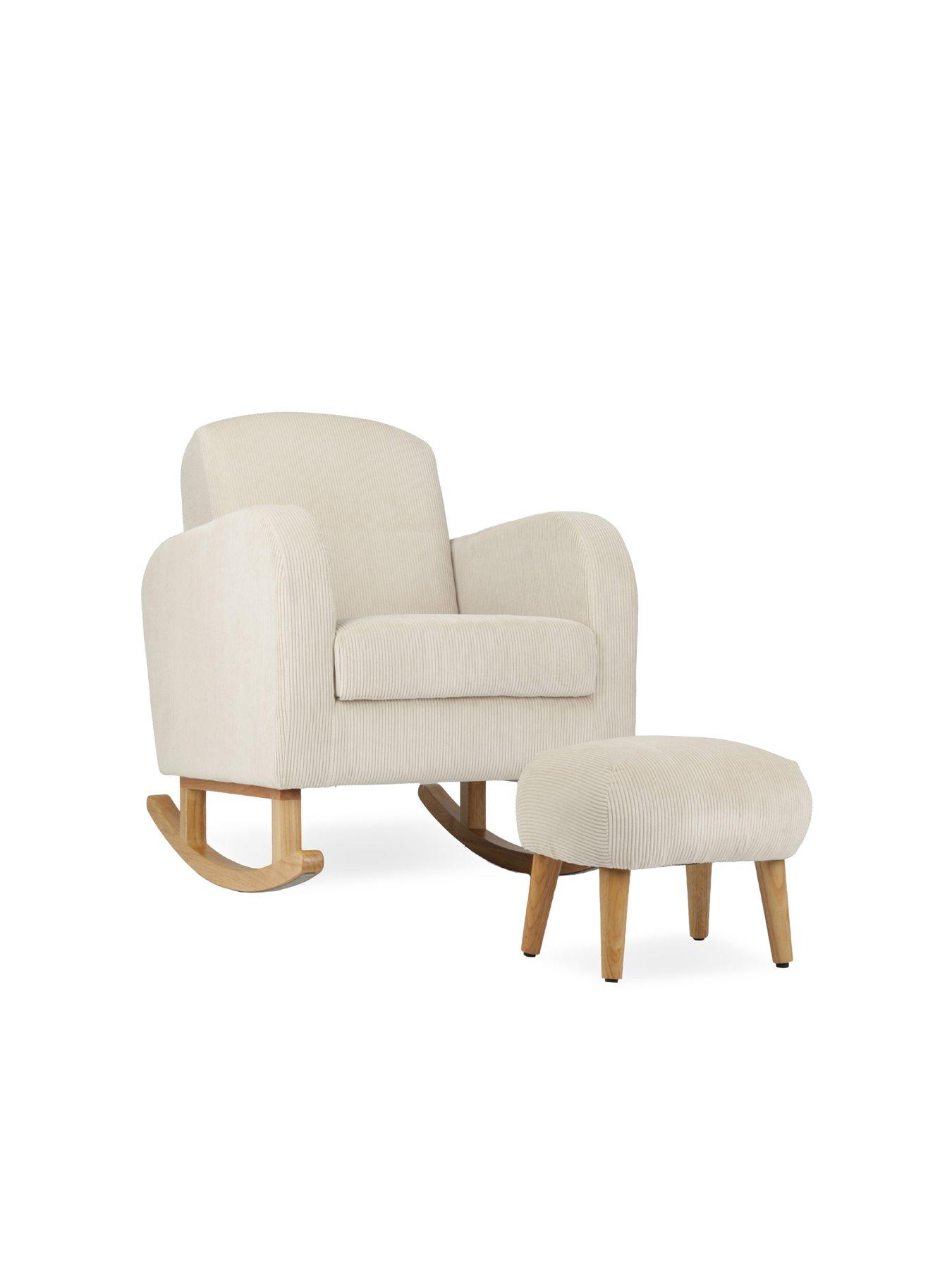 Image 1 of 4 of CuddleCo Etta Nursing Chair & Foot Stool - Sand