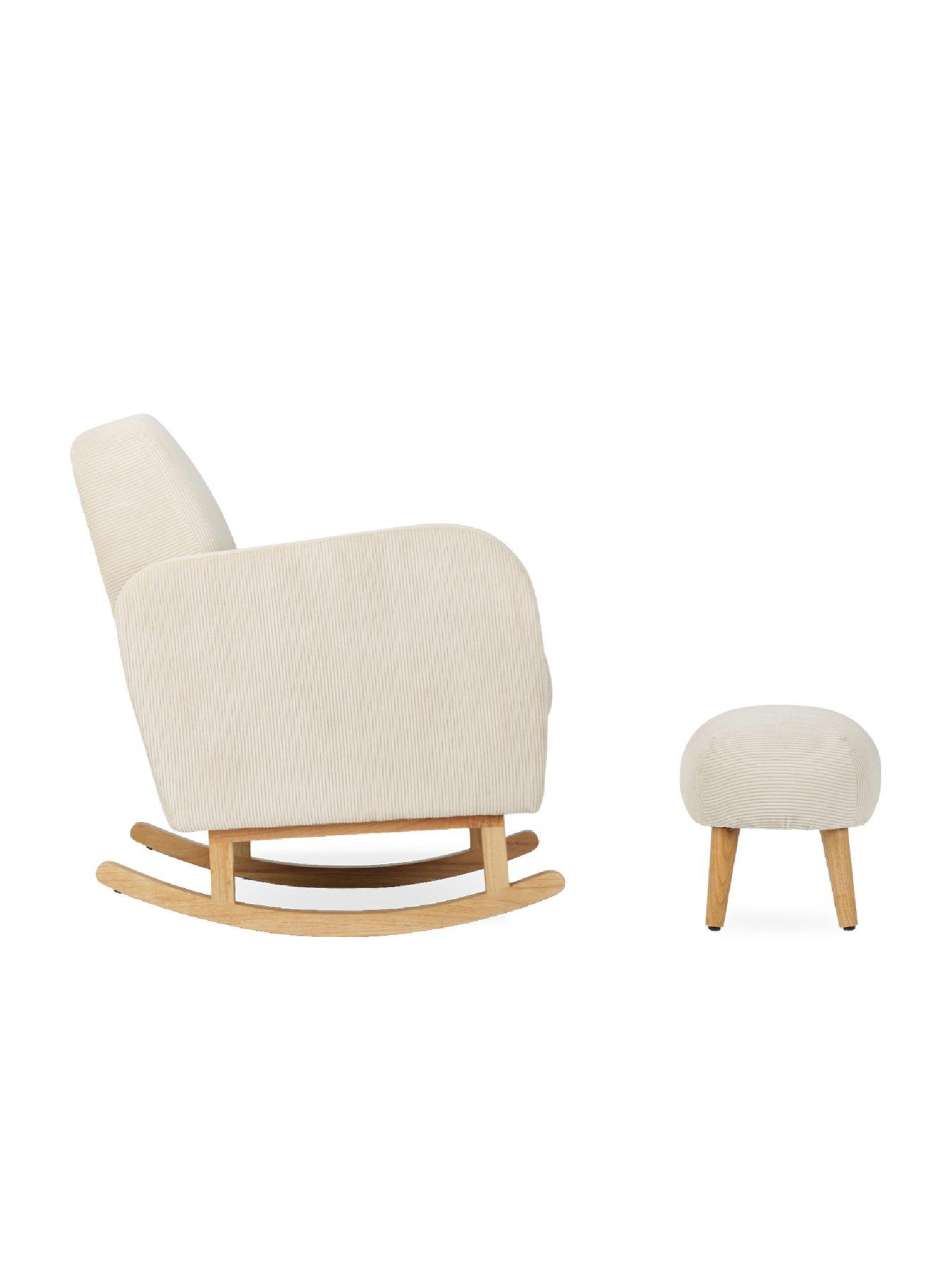 Image 3 of 4 of CuddleCo Etta Nursing Chair & Foot Stool - Sand