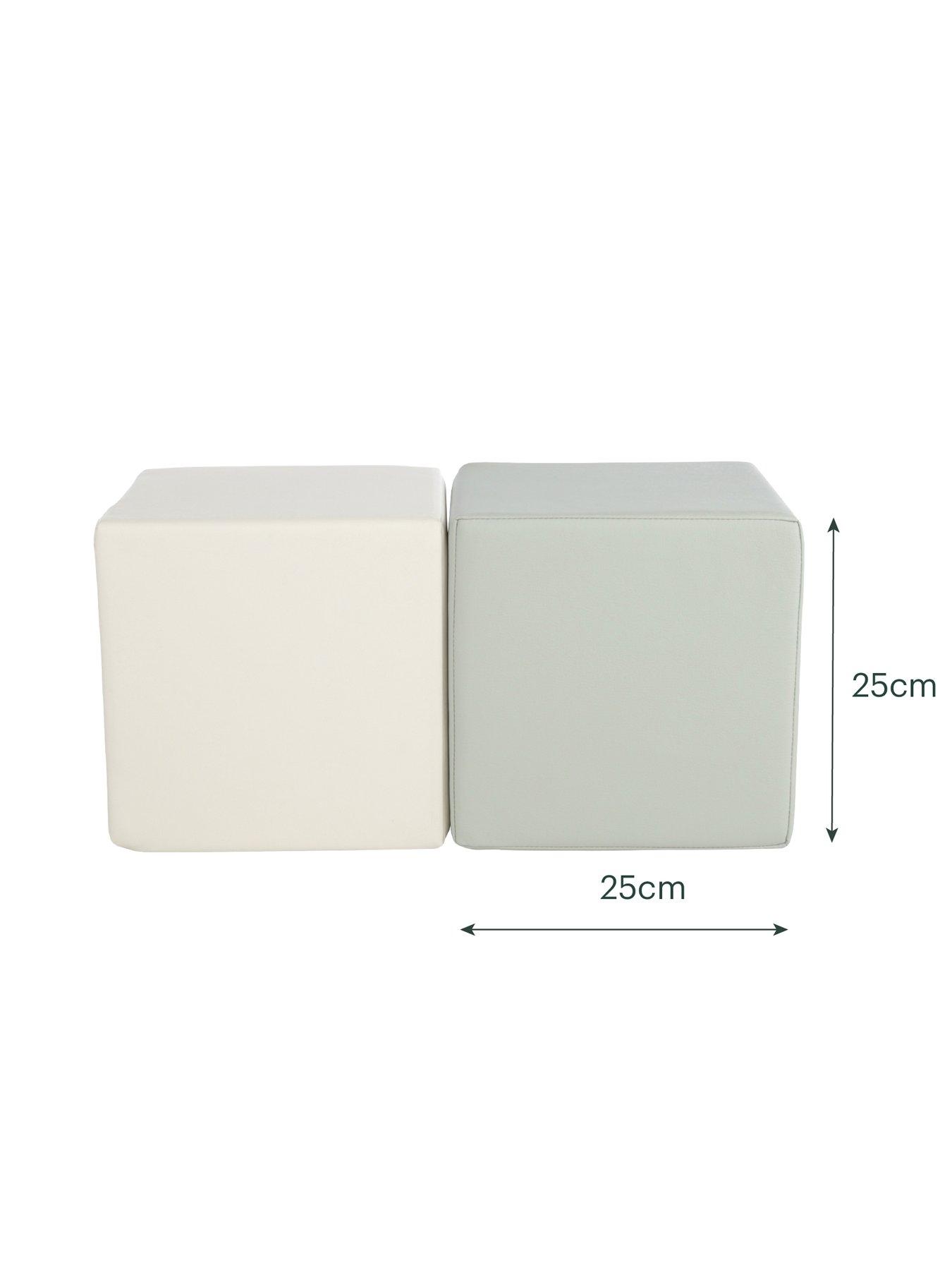 Image 4 of 5 of CuddleCo Play Cubes 2pc Sea Salt/Pebble