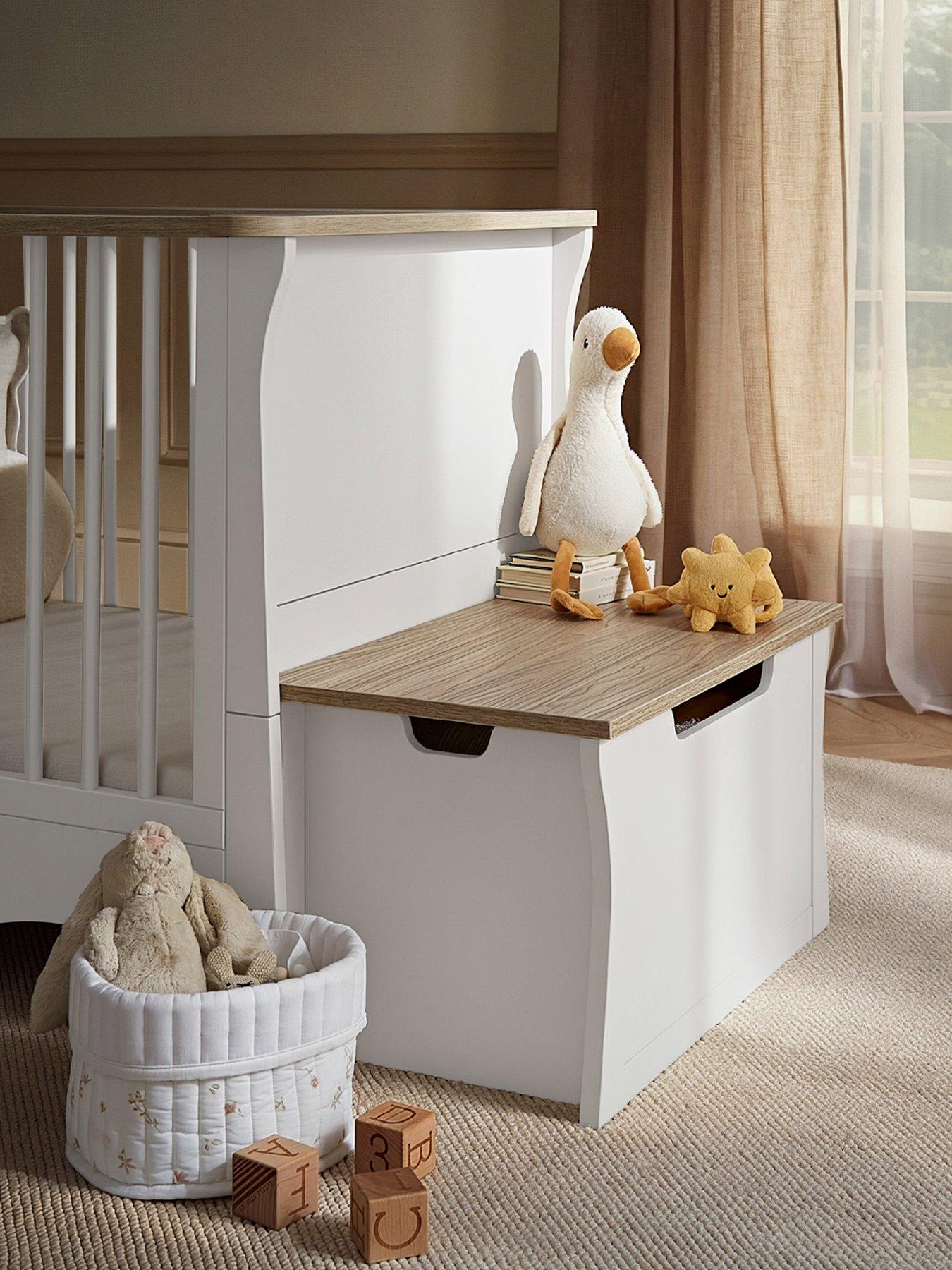 Image 1 of 4 of CuddleCo Clara Storage Box - White/Ash