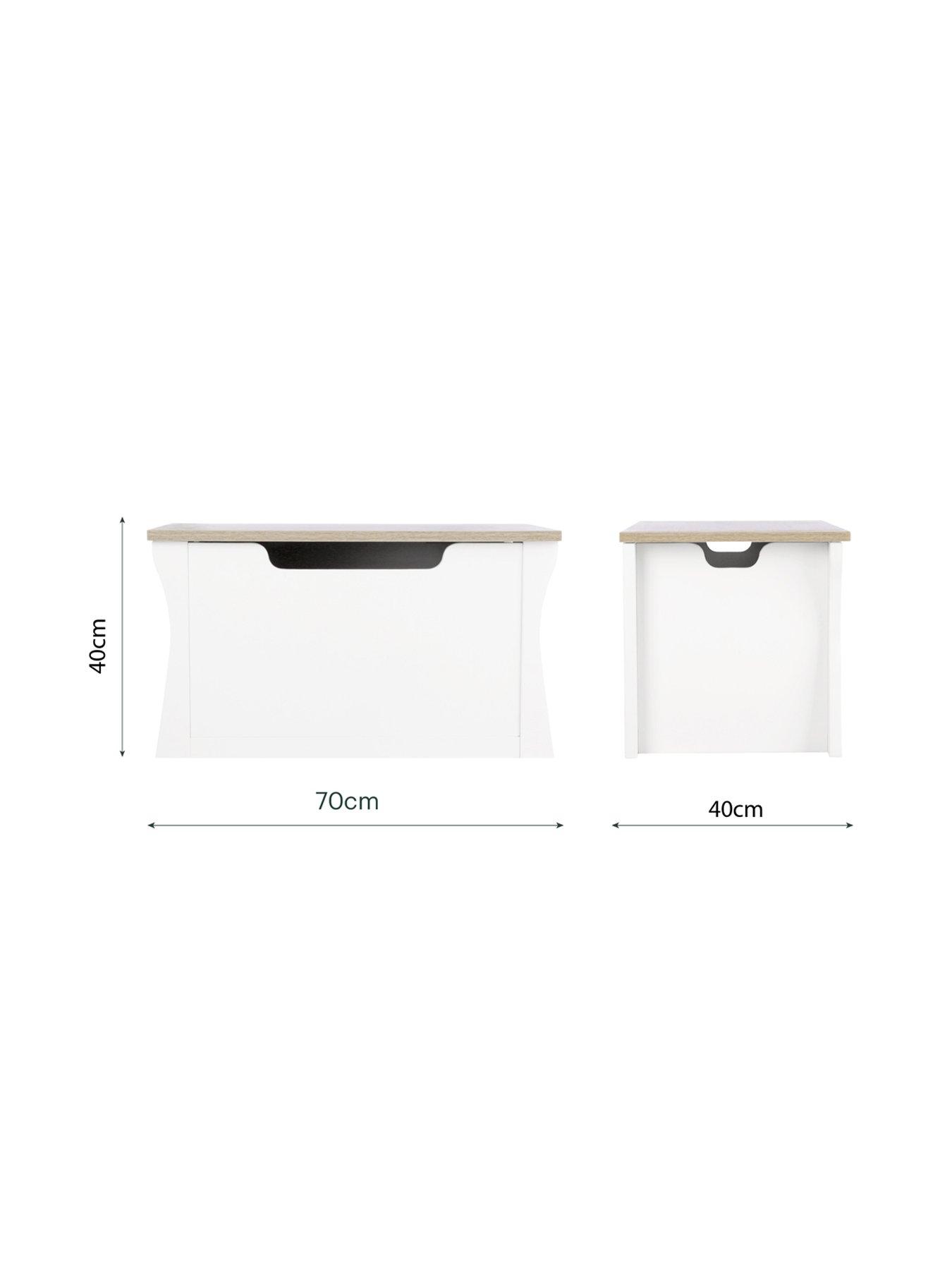 Image 4 of 4 of CuddleCo Clara Storage Box - White/Ash